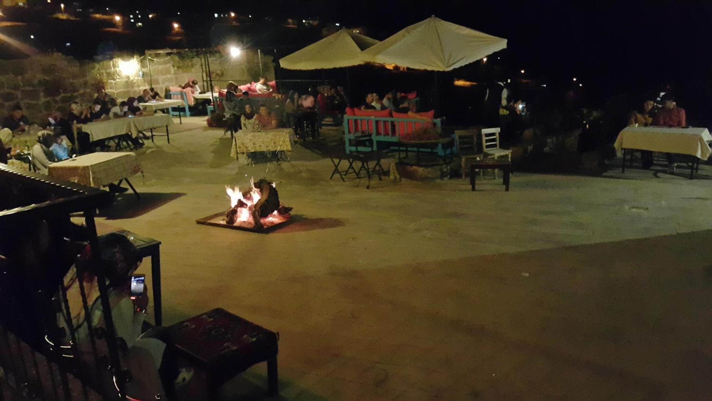 outdoor BBQ area