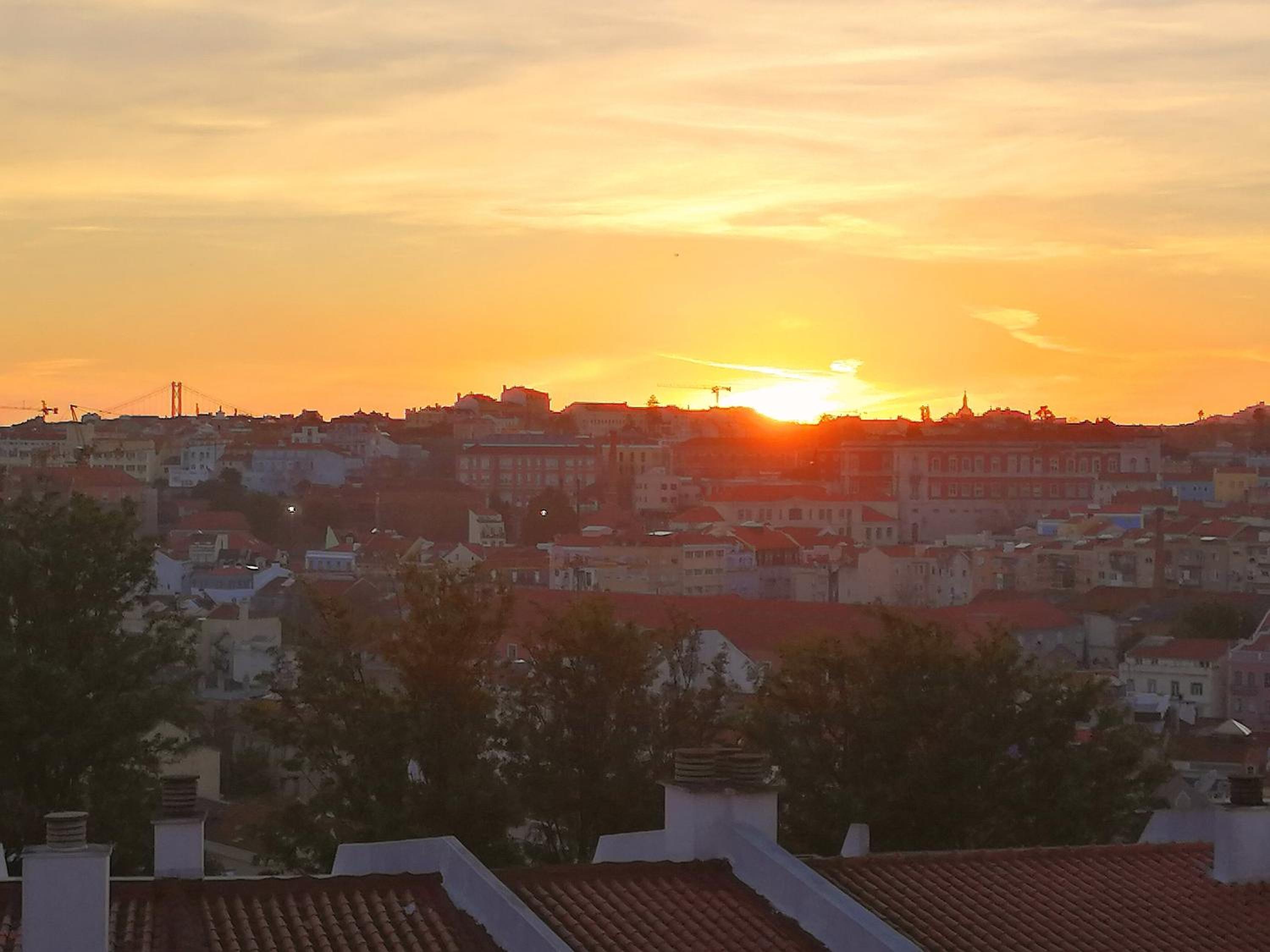 The sunset Lisbon flat view 5