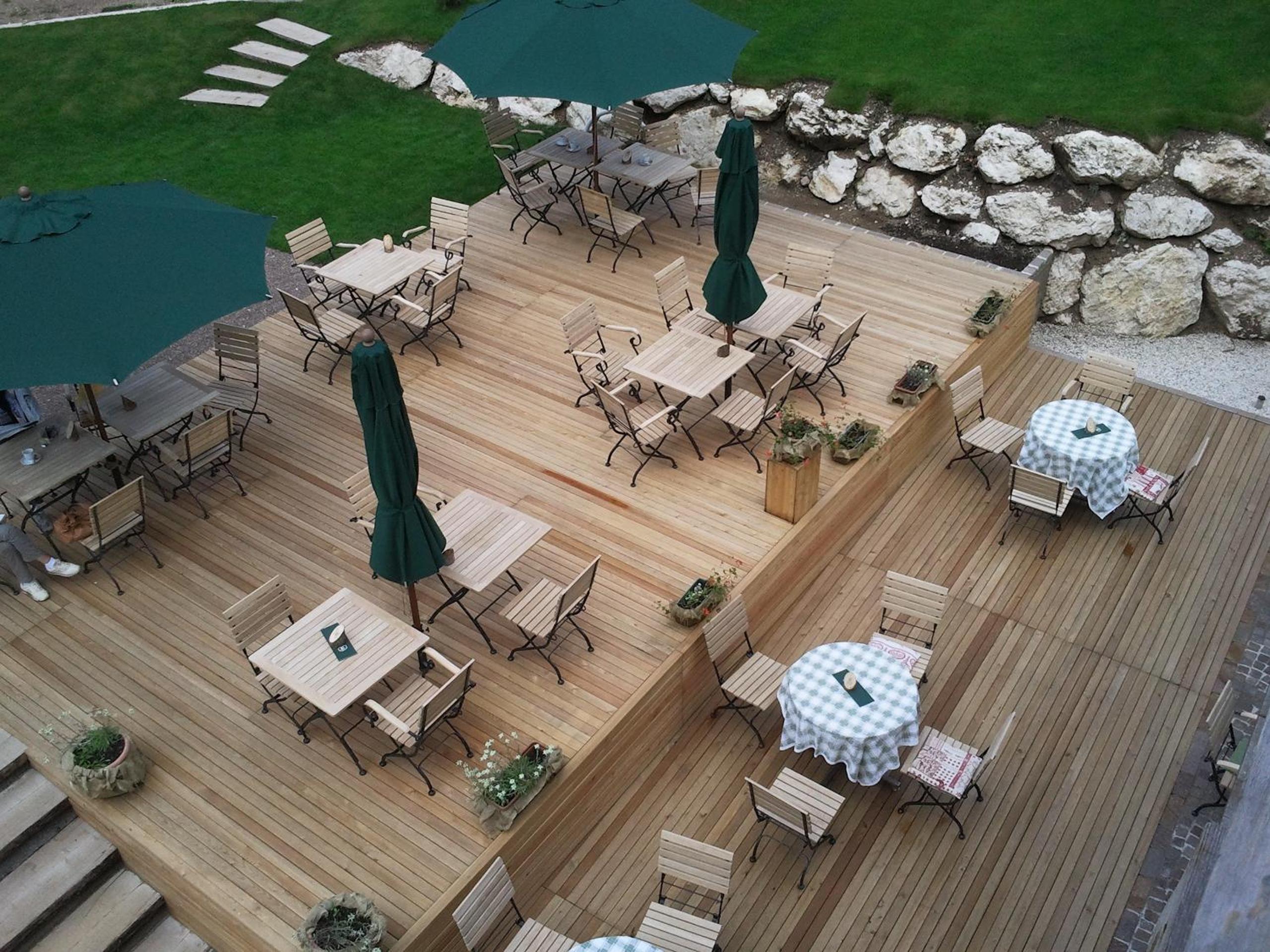 outdoor BBQ area