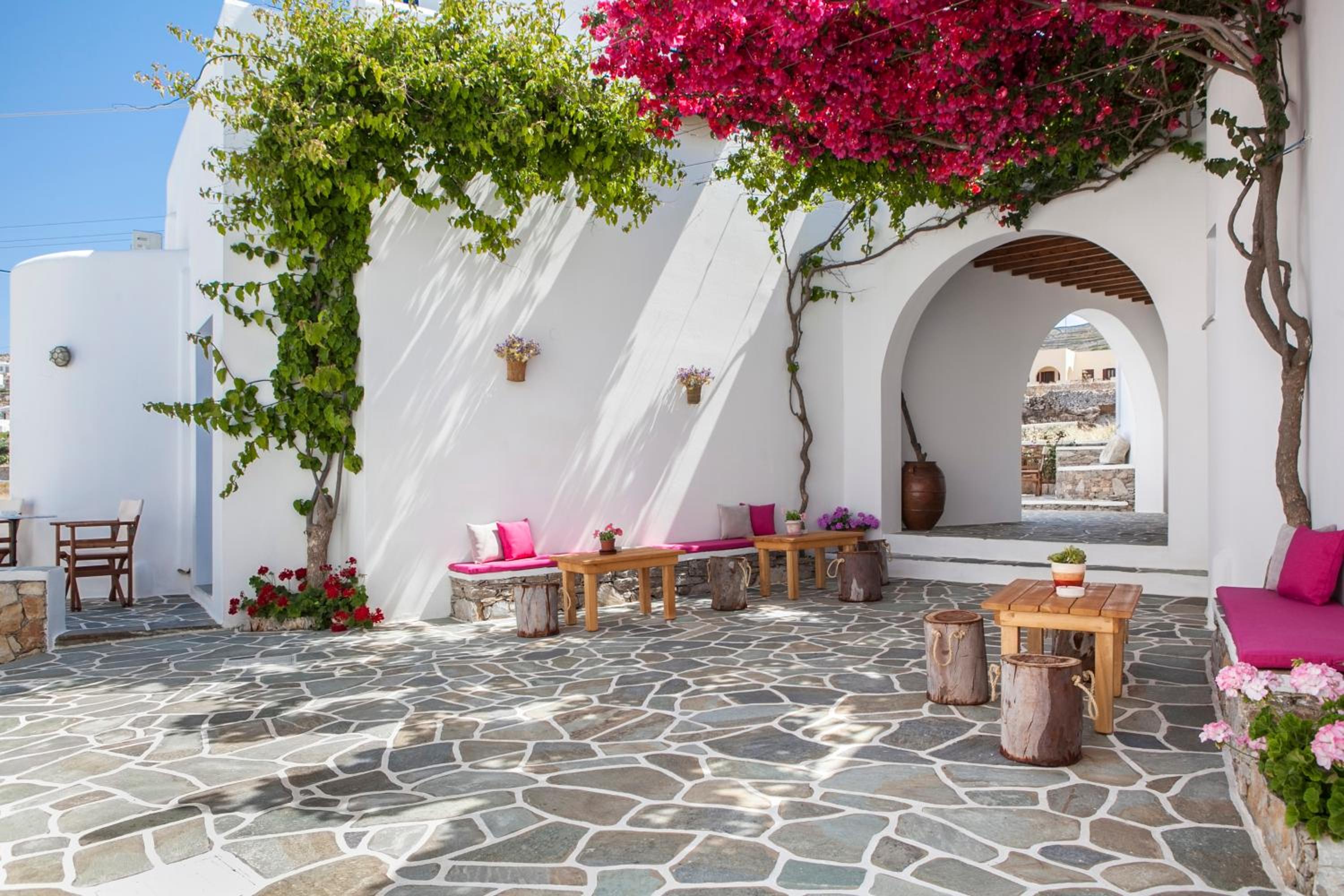 outdoor BBQ area