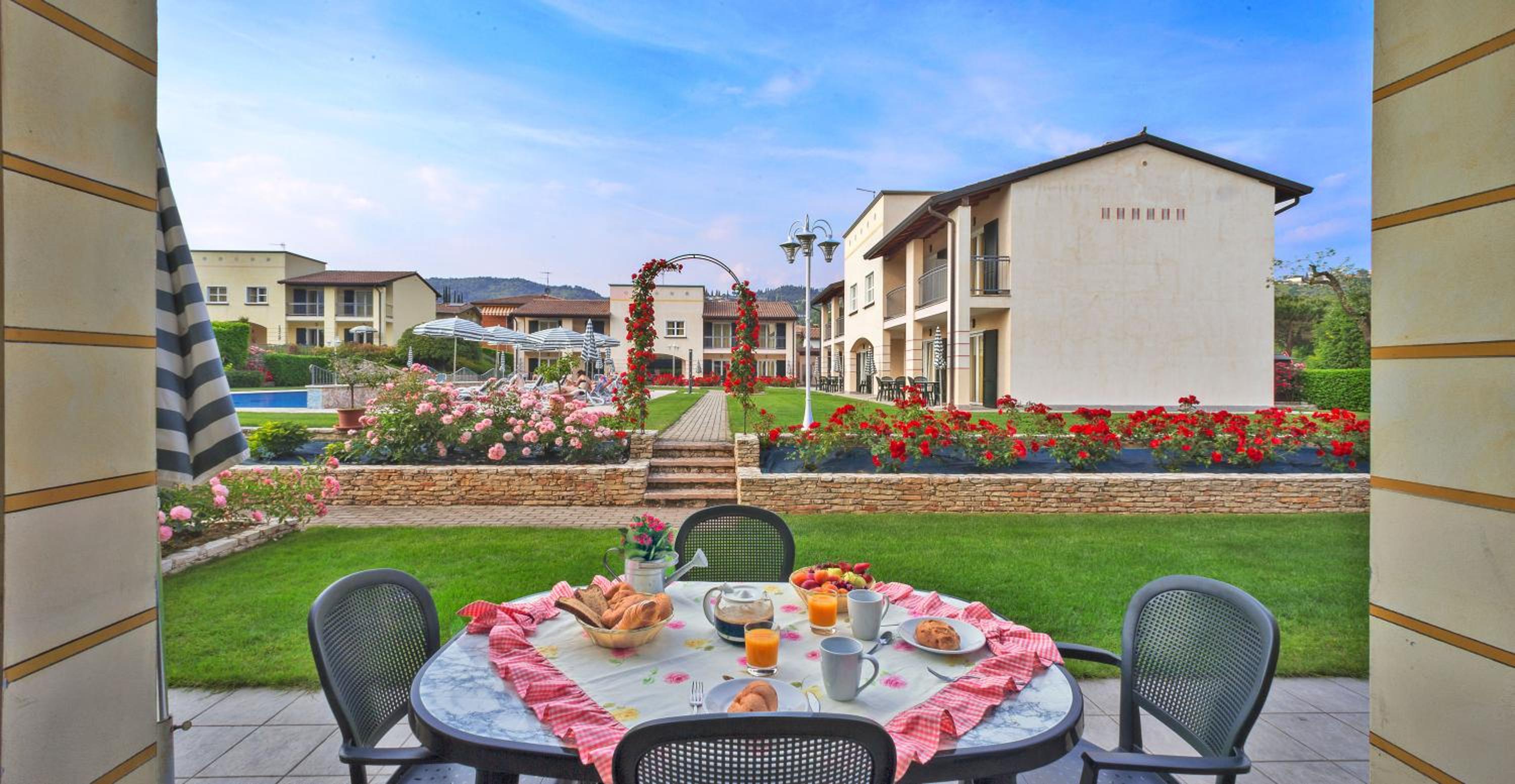 outdoor BBQ area