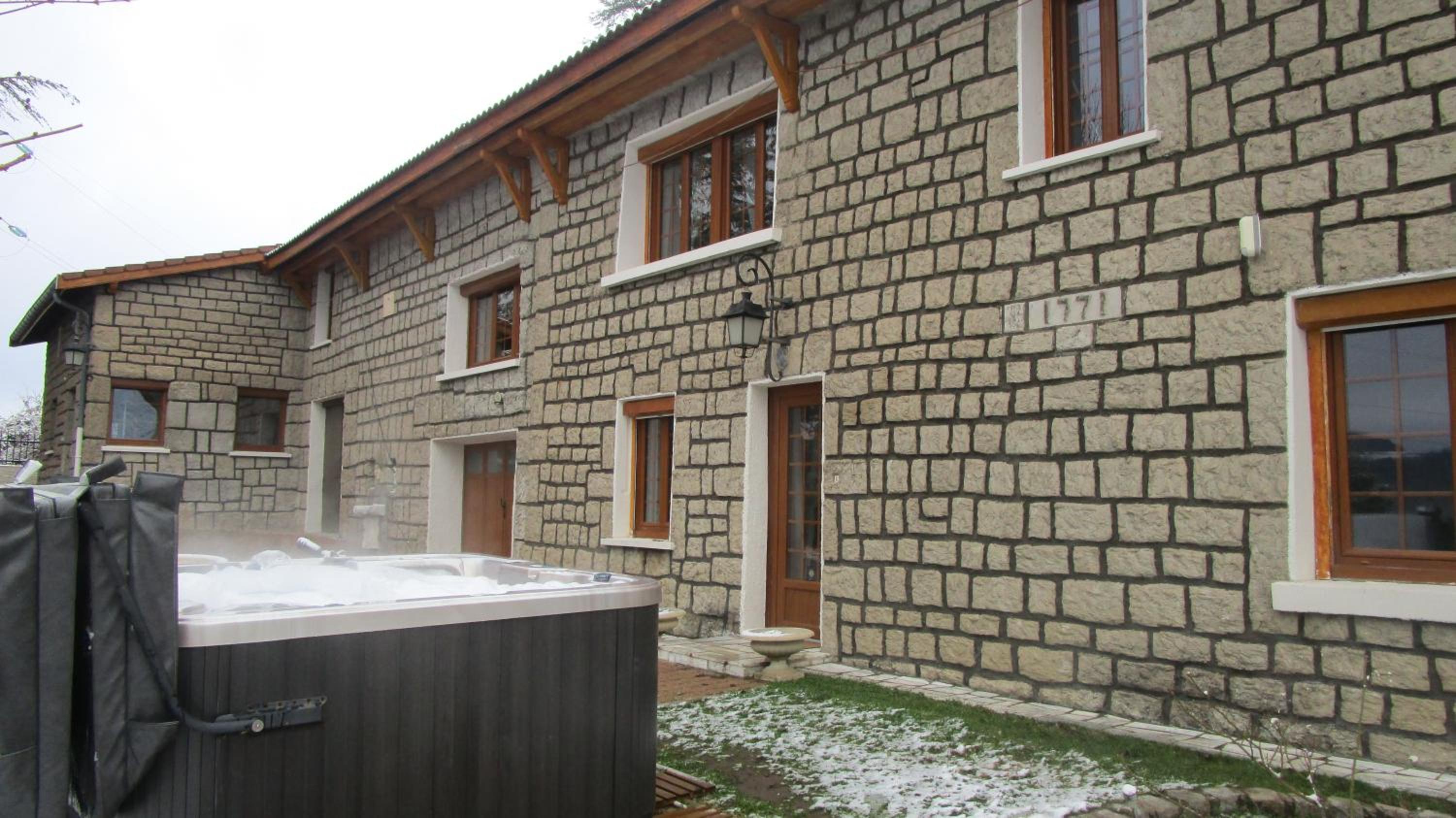outdoor BBQ area