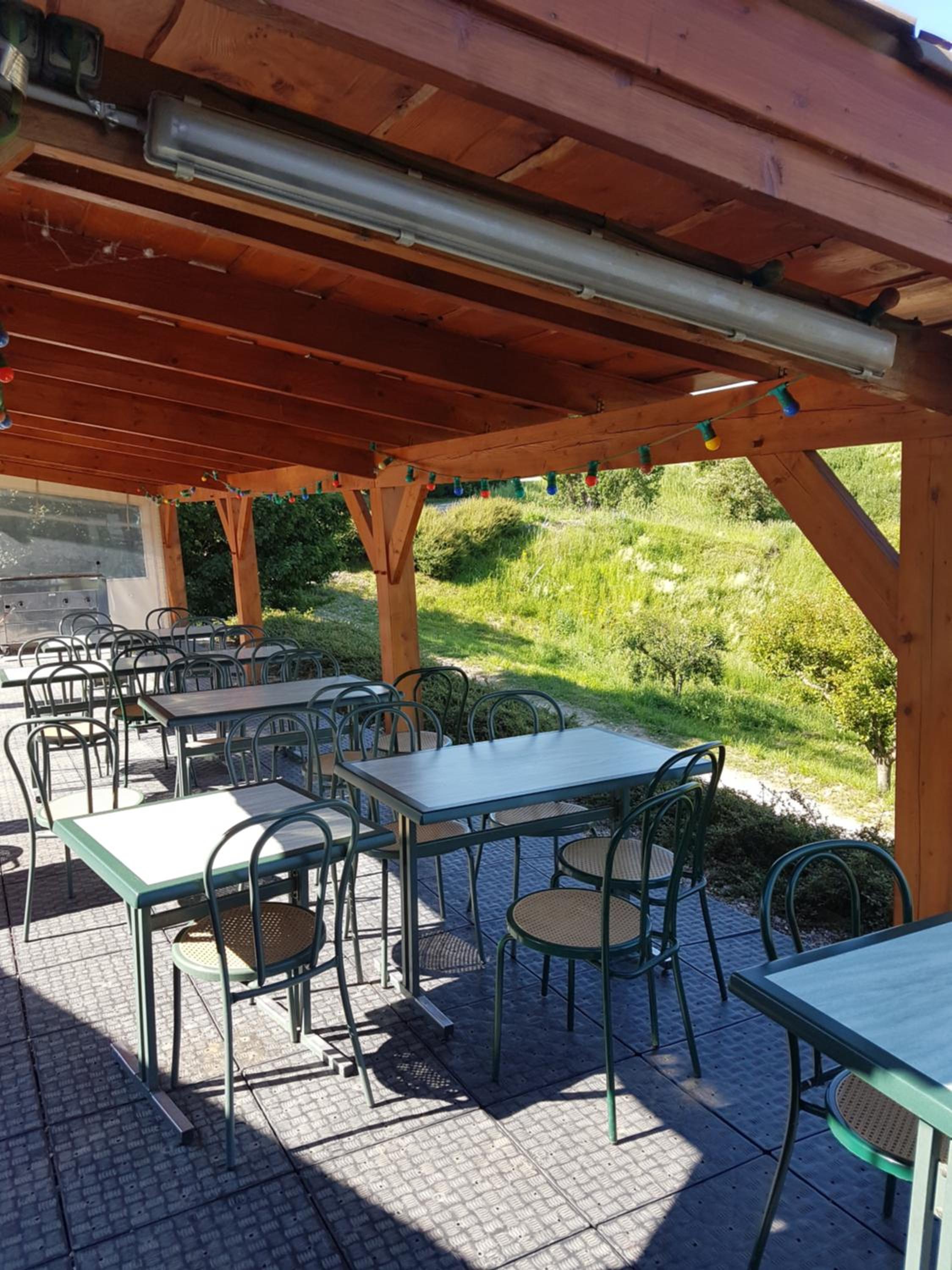outdoor BBQ area
