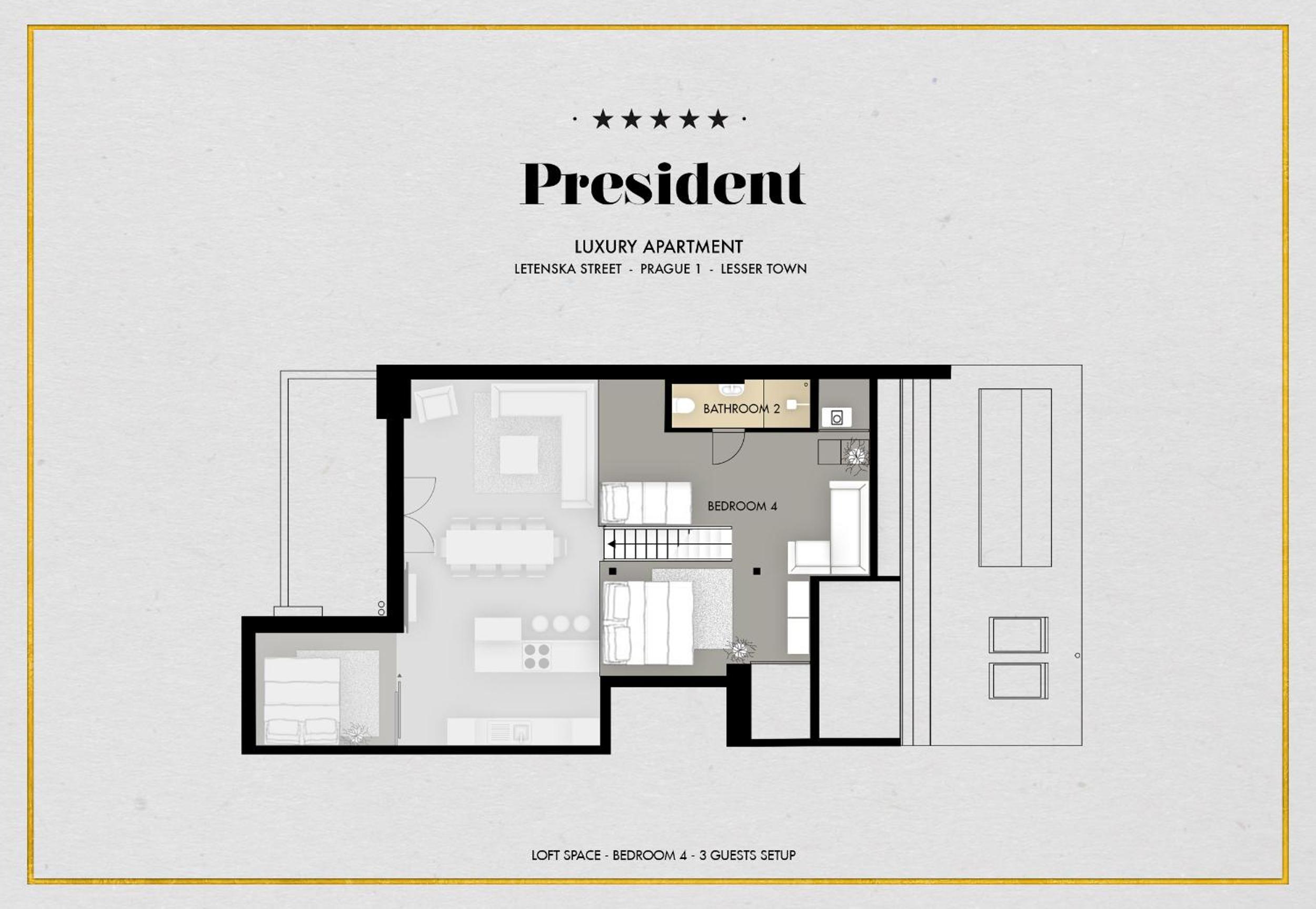 President APT by Prague Castle, VIEWS