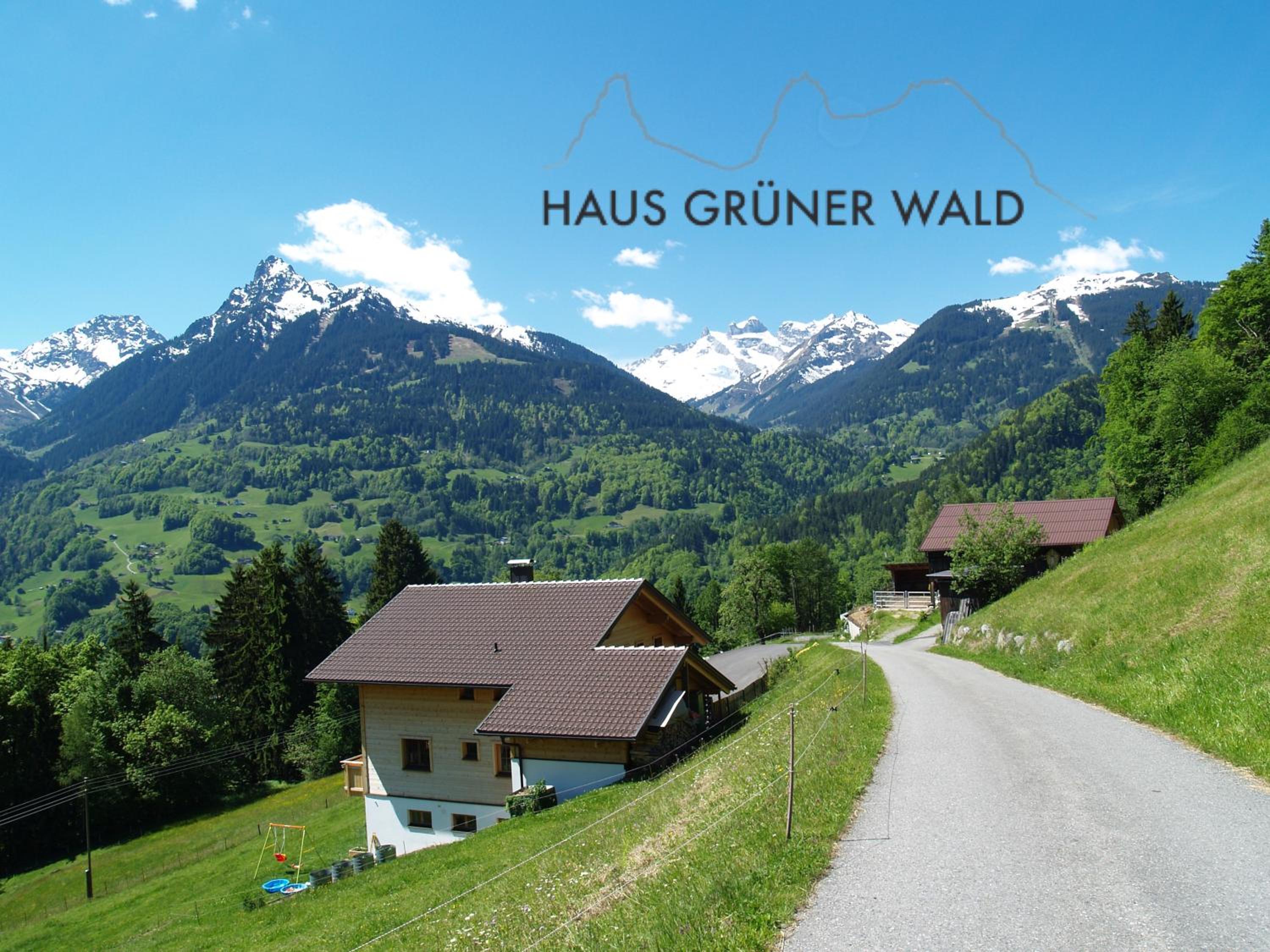 Haus grüner Wald