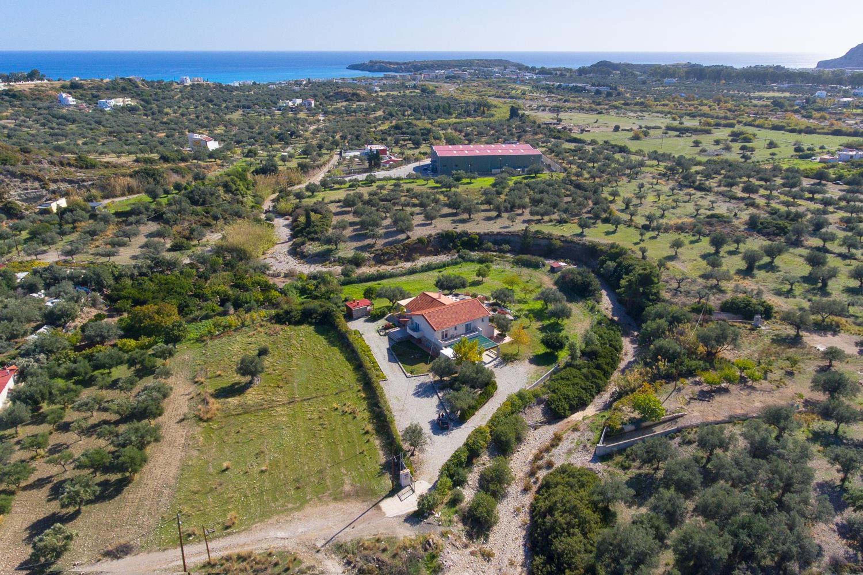Olive Private Villa Swimming Pool 5 BDR Kolymbia Rhodes
