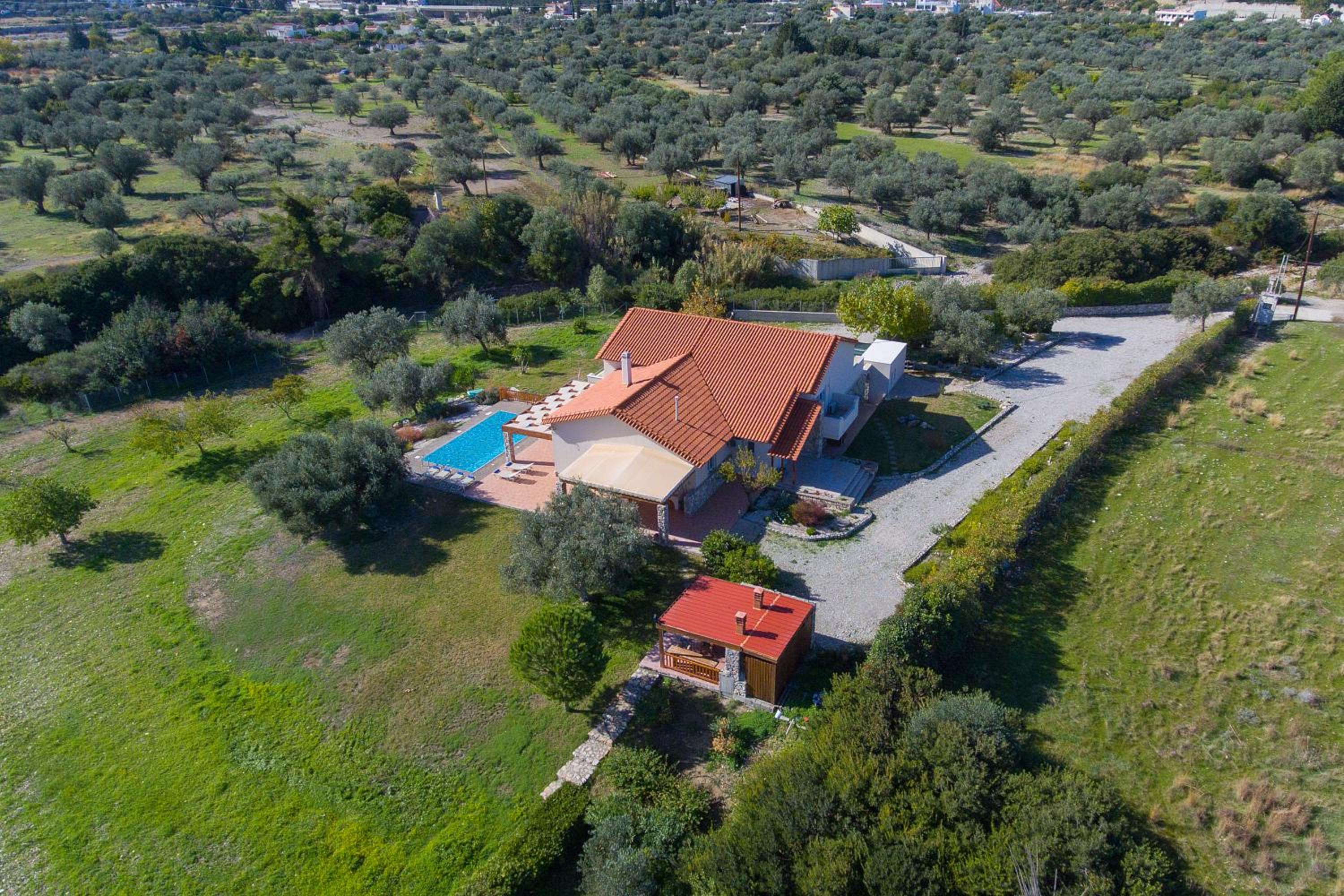 Olive Private Villa Swimming Pool 5 BDR Kolymbia Rhodes
