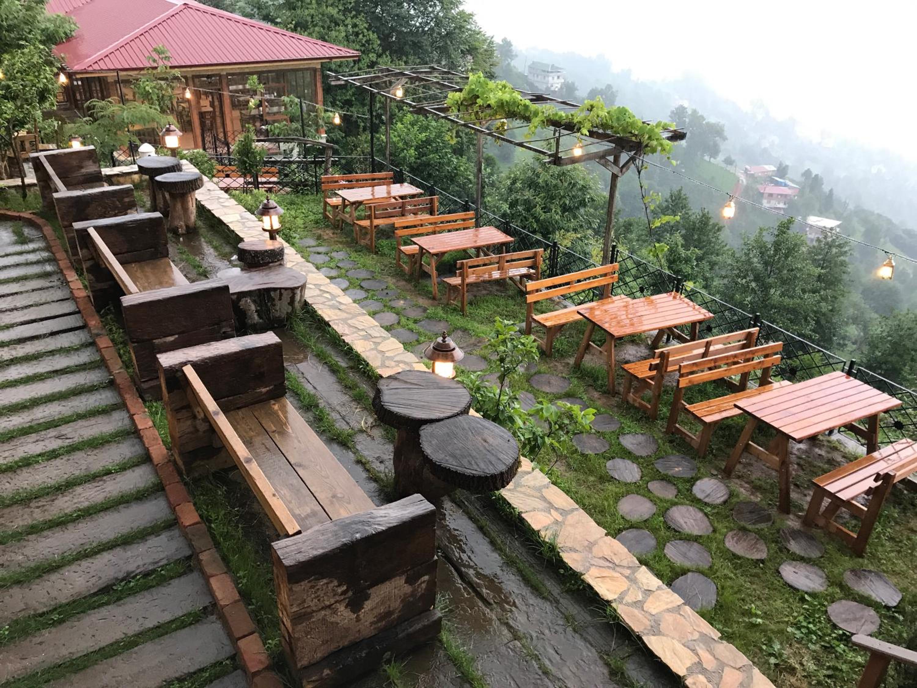 outdoor BBQ area