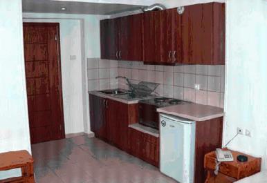 Aria Hotel Samos Town apartahotel con vistas al mar — kitchen
