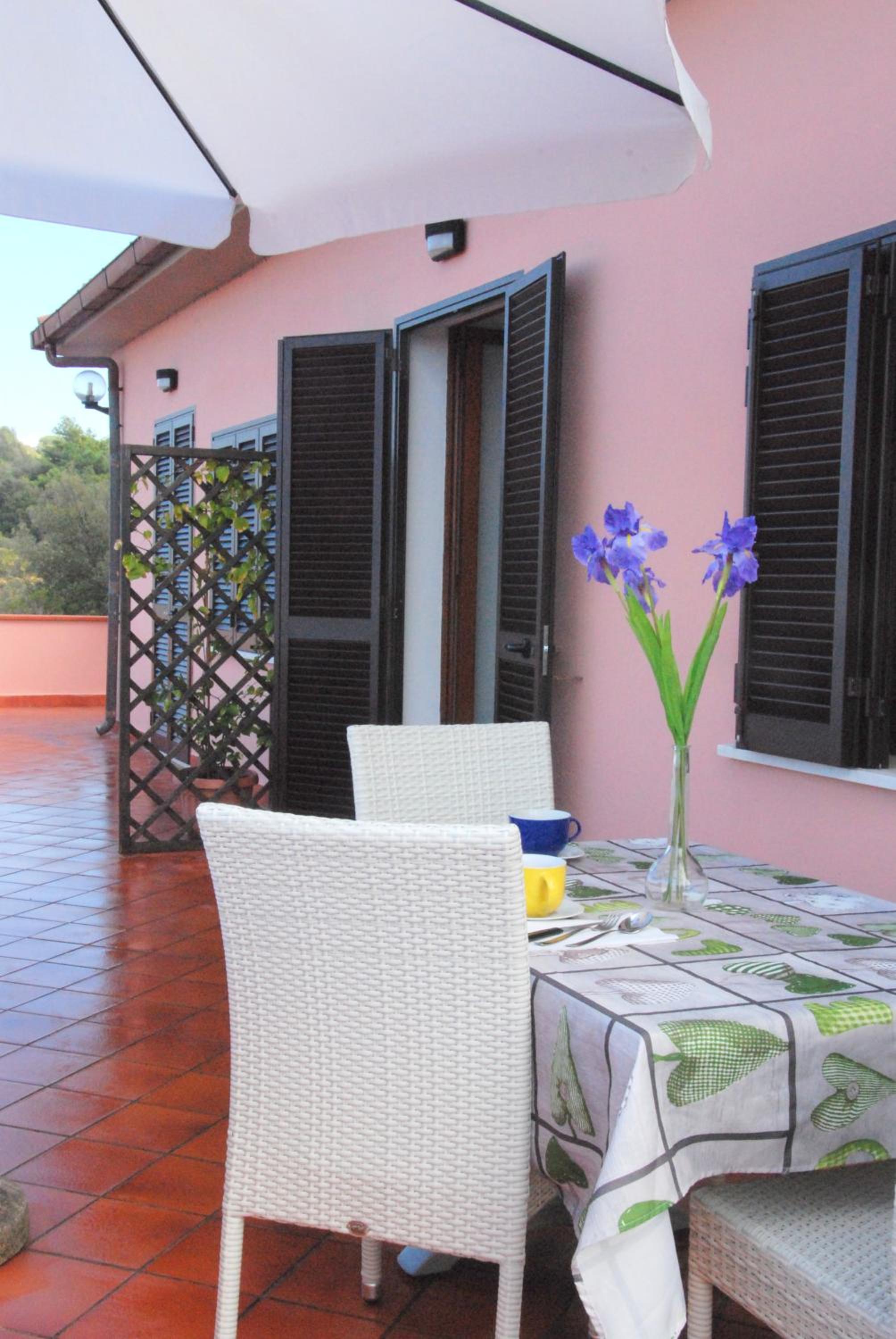 outdoor BBQ area