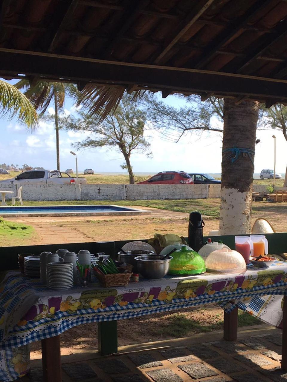 outdoor BBQ area