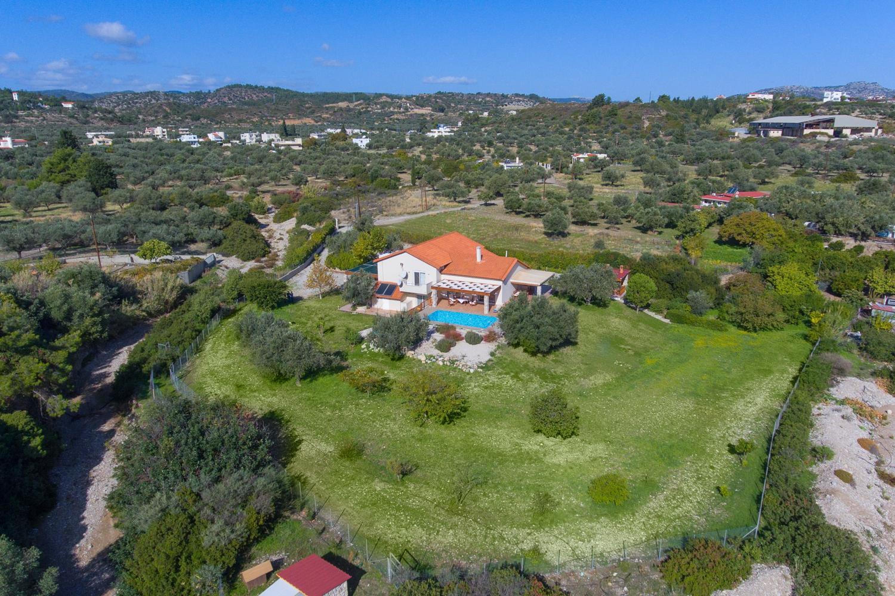 Olive Private Villa Swimming Pool 5 BDR Kolymbia Rhodes
