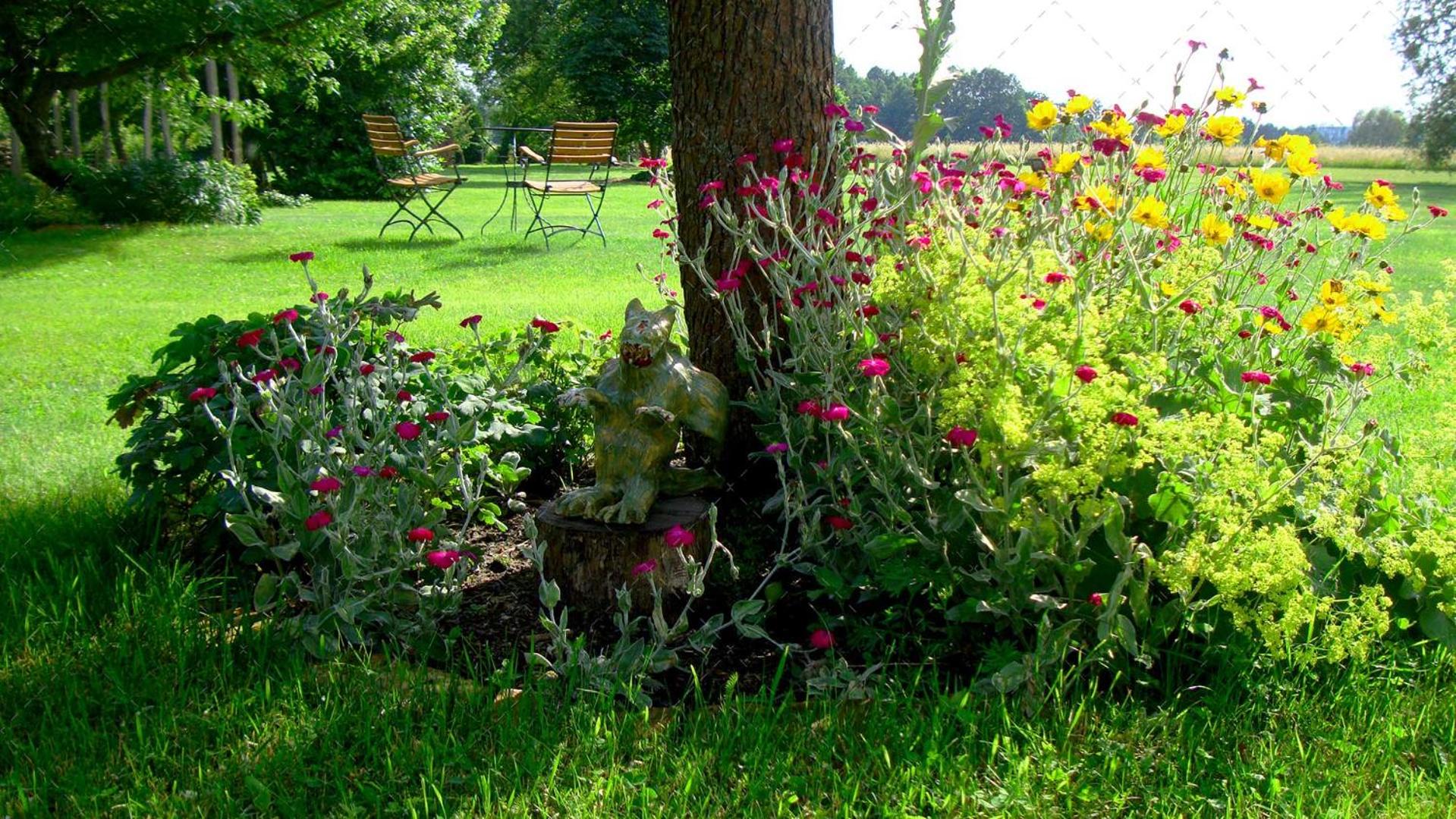 JANISCHs Fewo im Spreewald, Terrasse, großer Garten und Blick inklusive view 2