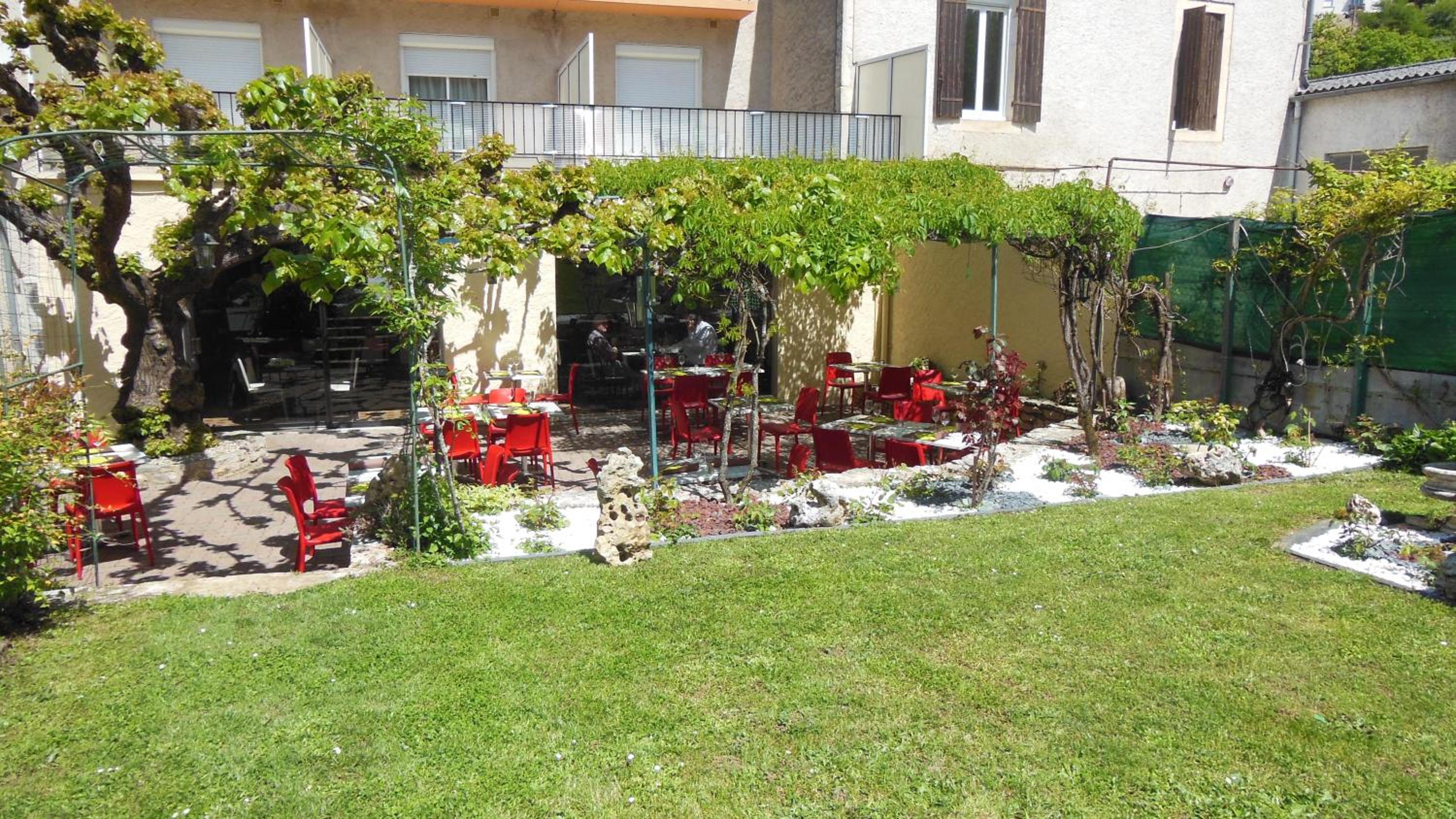 outdoor BBQ area