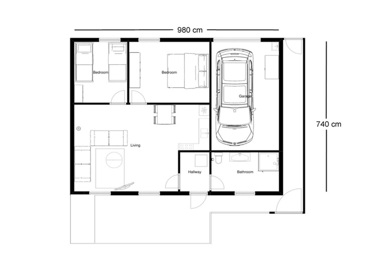 Spacious Family Holiday Home (7p), Free indoor parking view 3