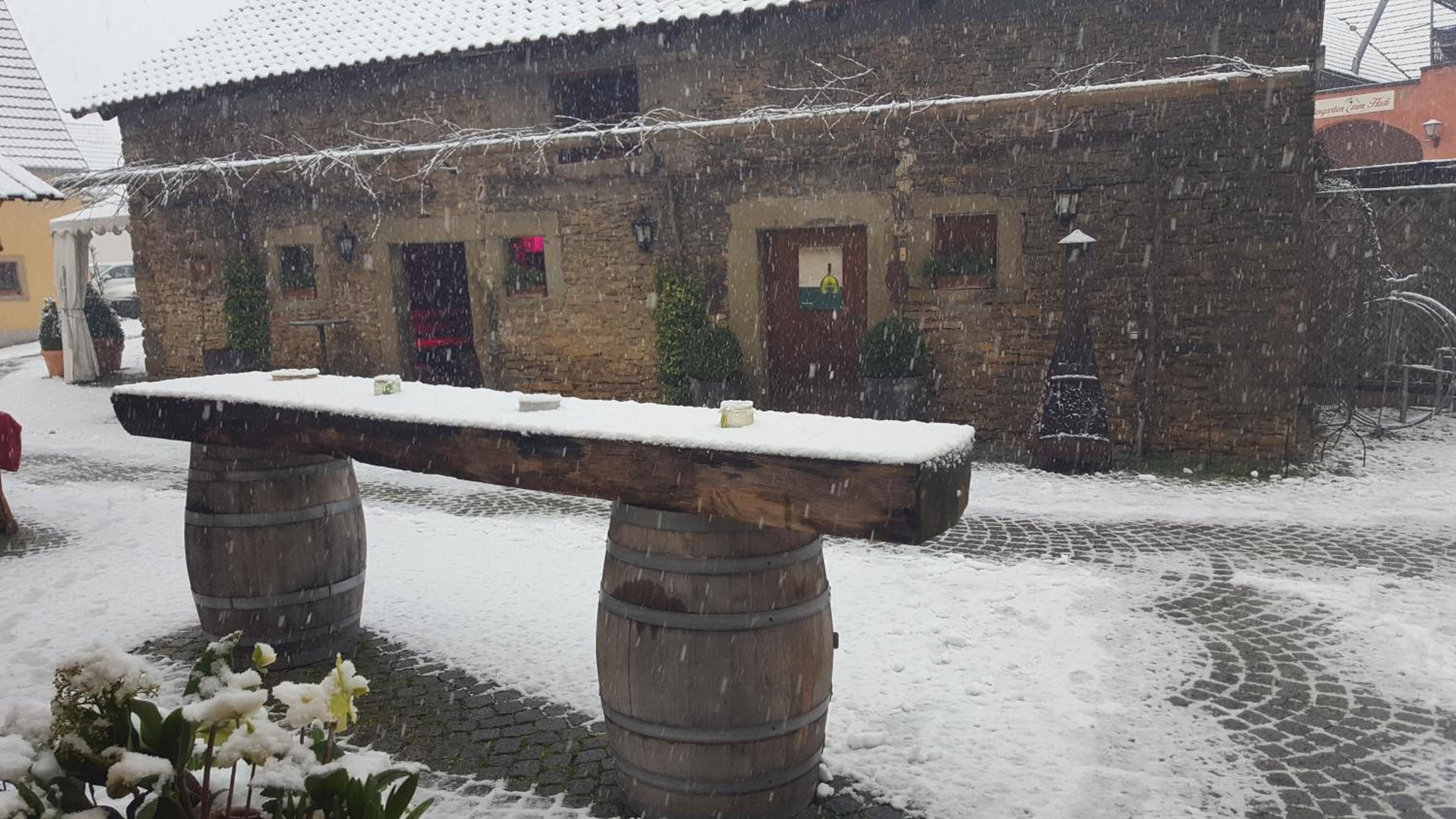 outdoor BBQ area