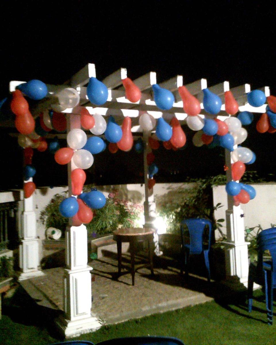 outdoor BBQ area