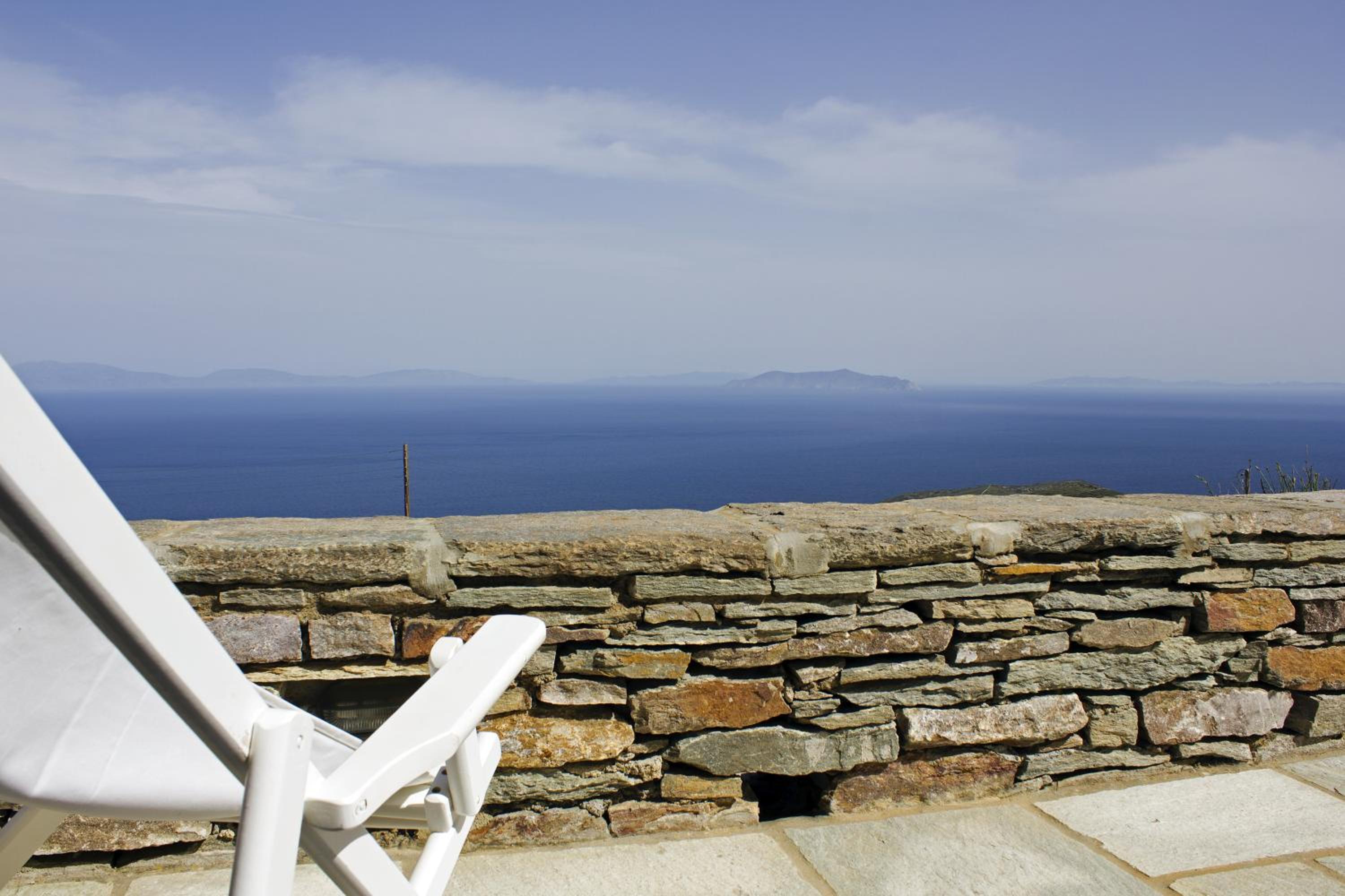 Bioclimatic stone built villa view 2