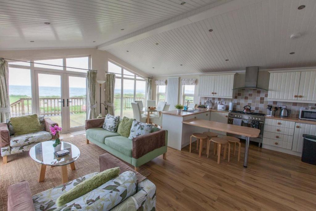 Cloughey holiday lodge view 2