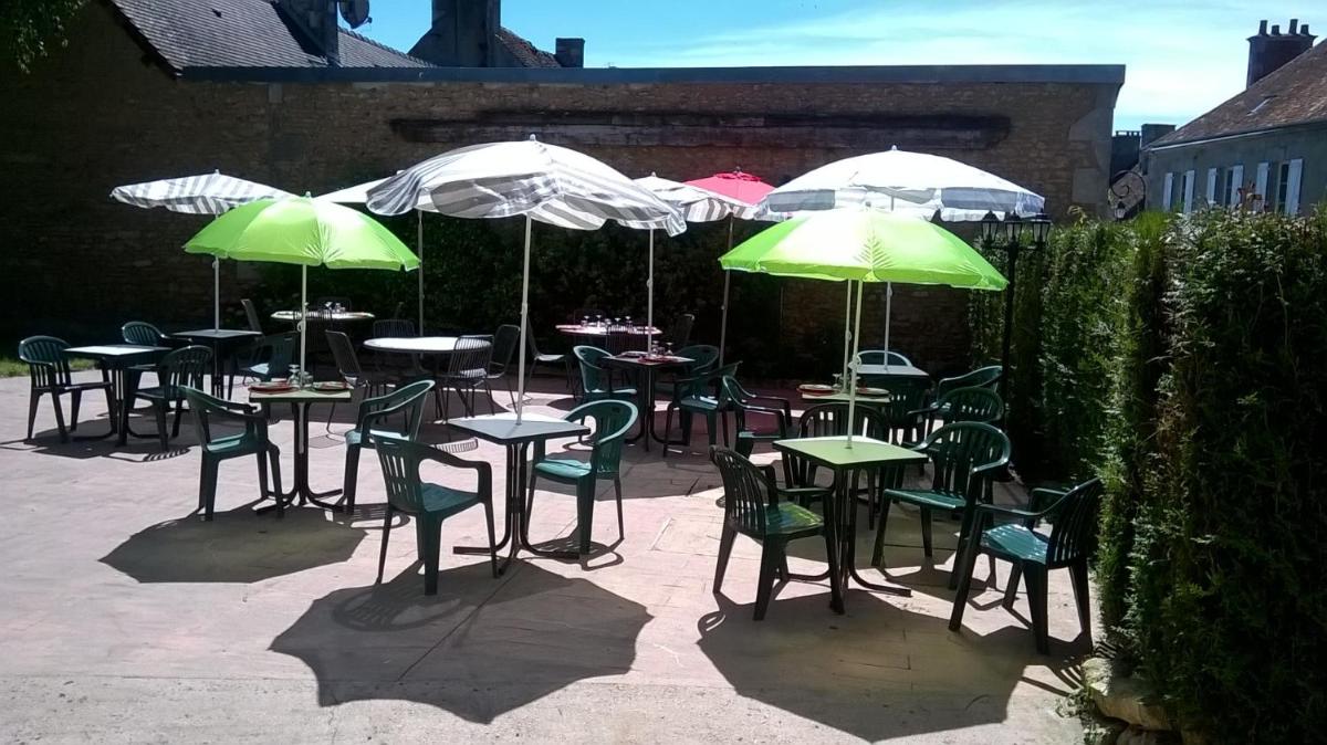 outdoor BBQ area
