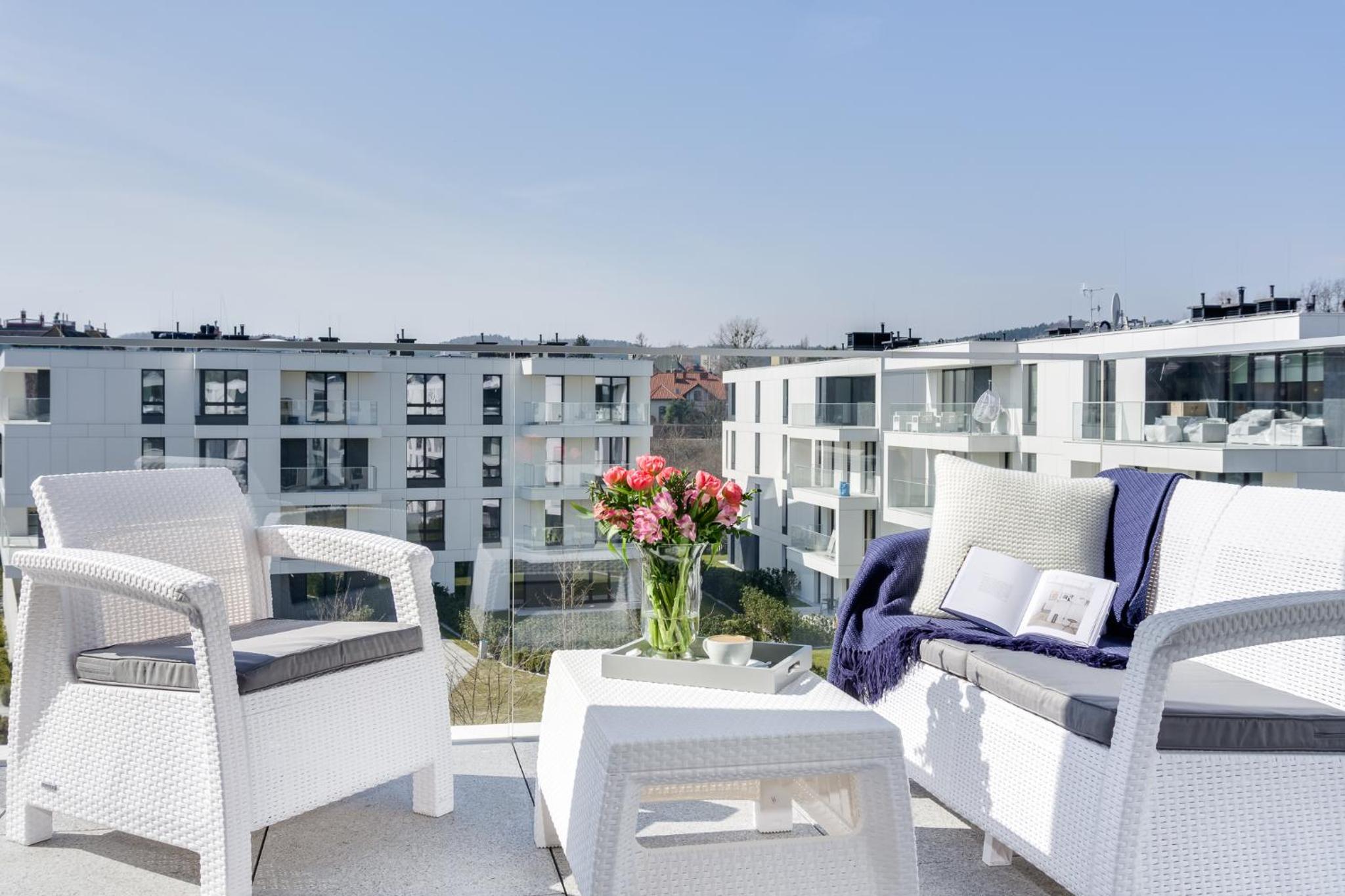 Blue Marina - Premium apartament na luskusowym zamknietym osiedlu OKRZEI by Lion Apartments Sopot