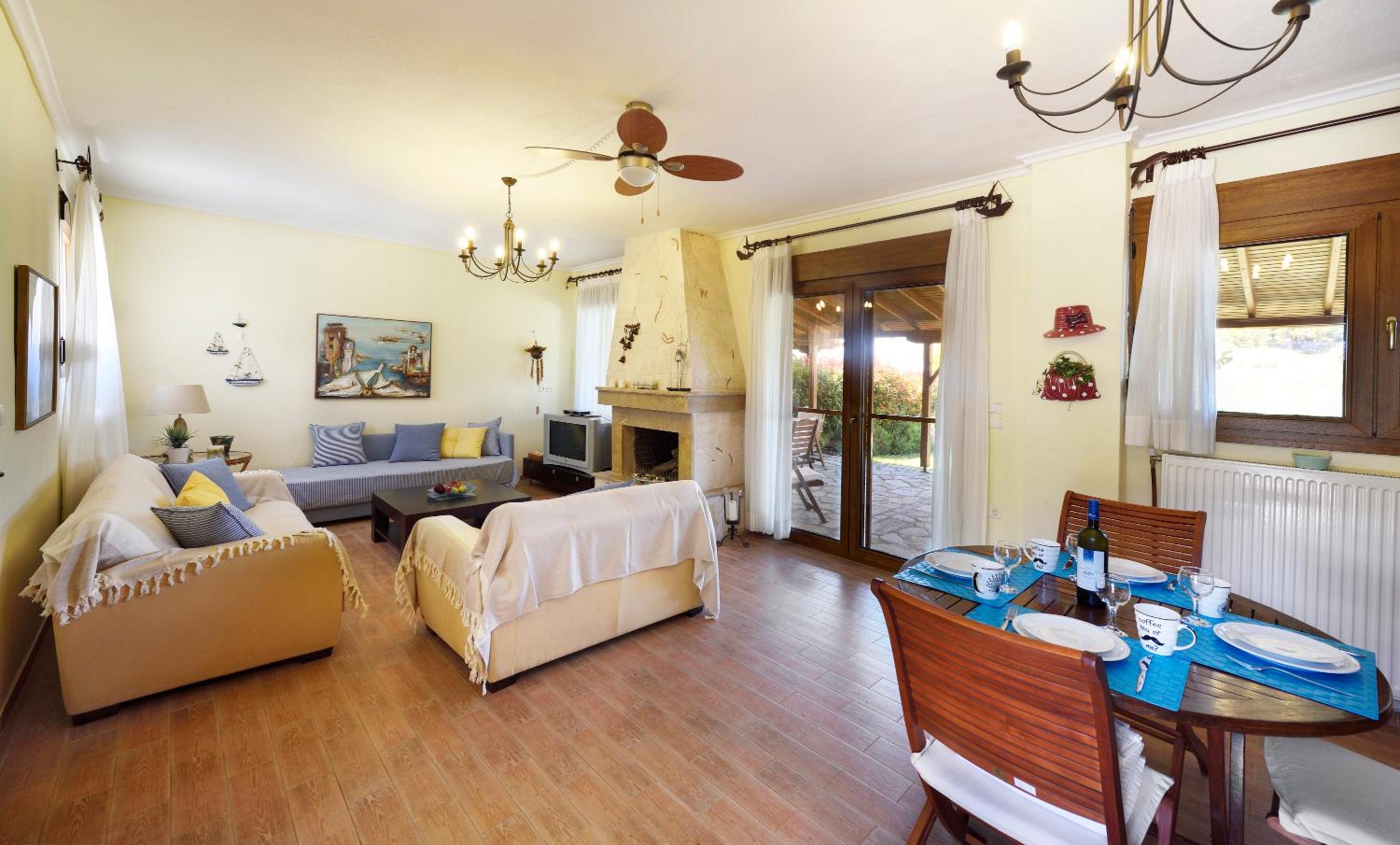Sani Beach Villa view 2