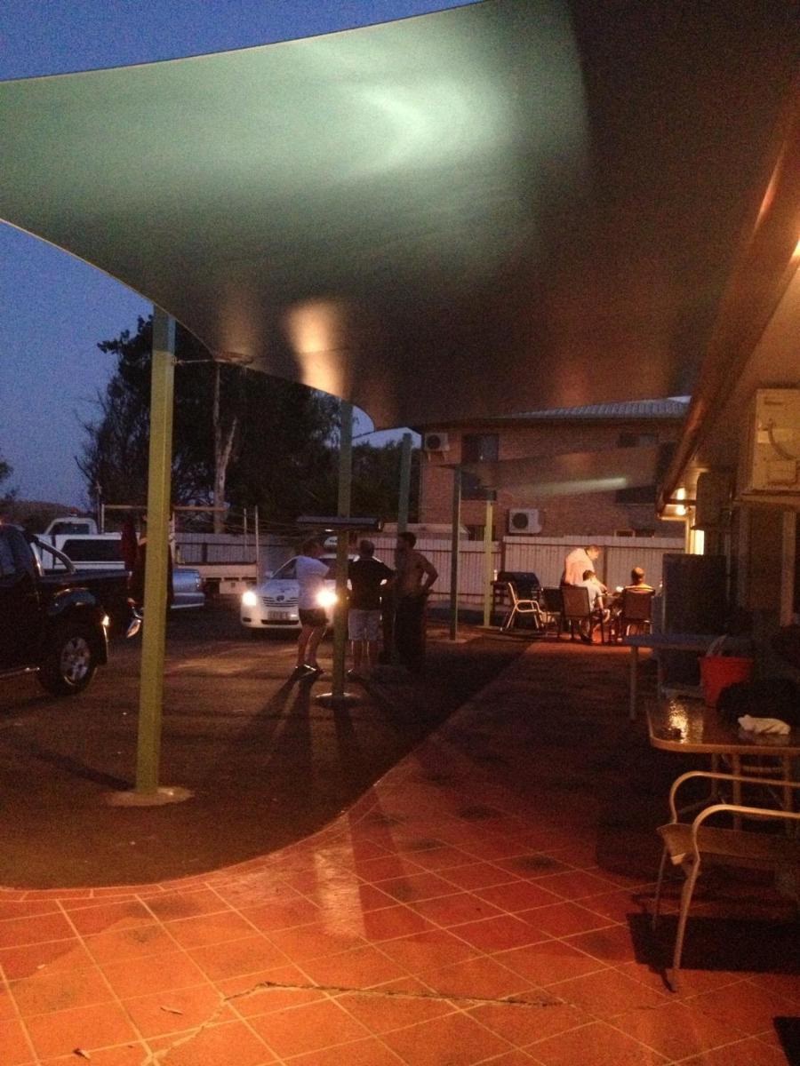 outdoor BBQ area