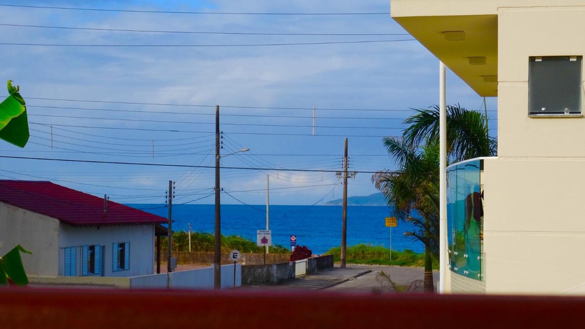 Bangalô com vista para o mar.