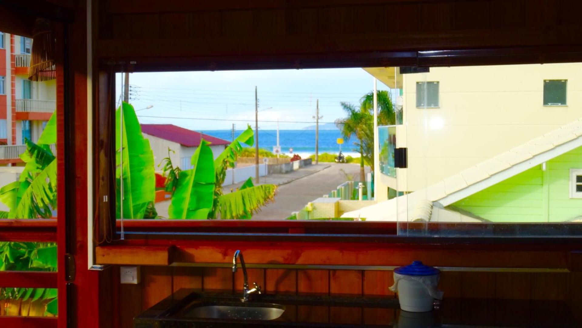Bangalô com vista para o mar.