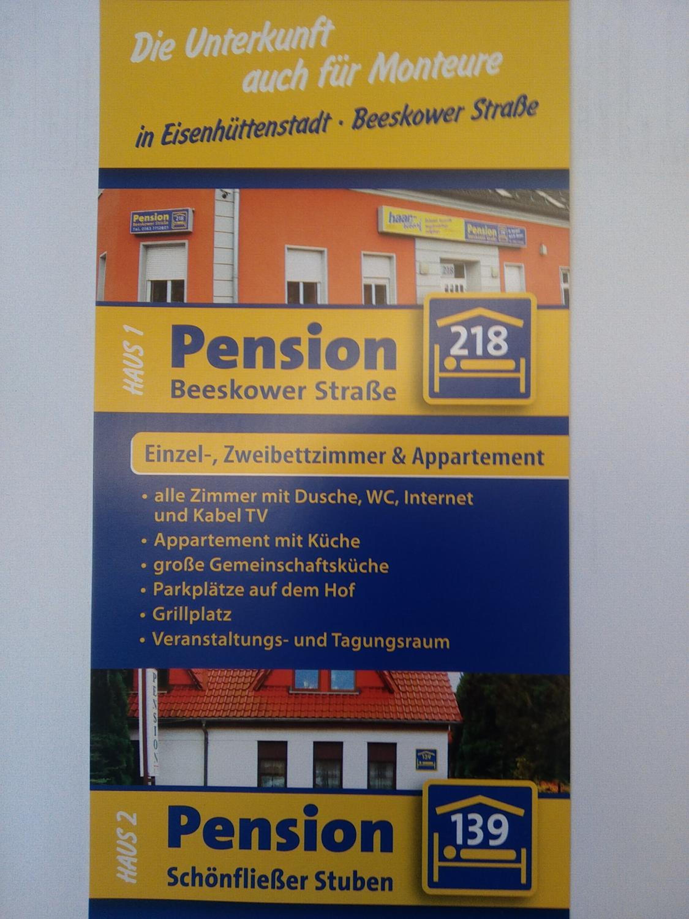 Zimmervermietung Eisenhüttenstadt auch für Monteure