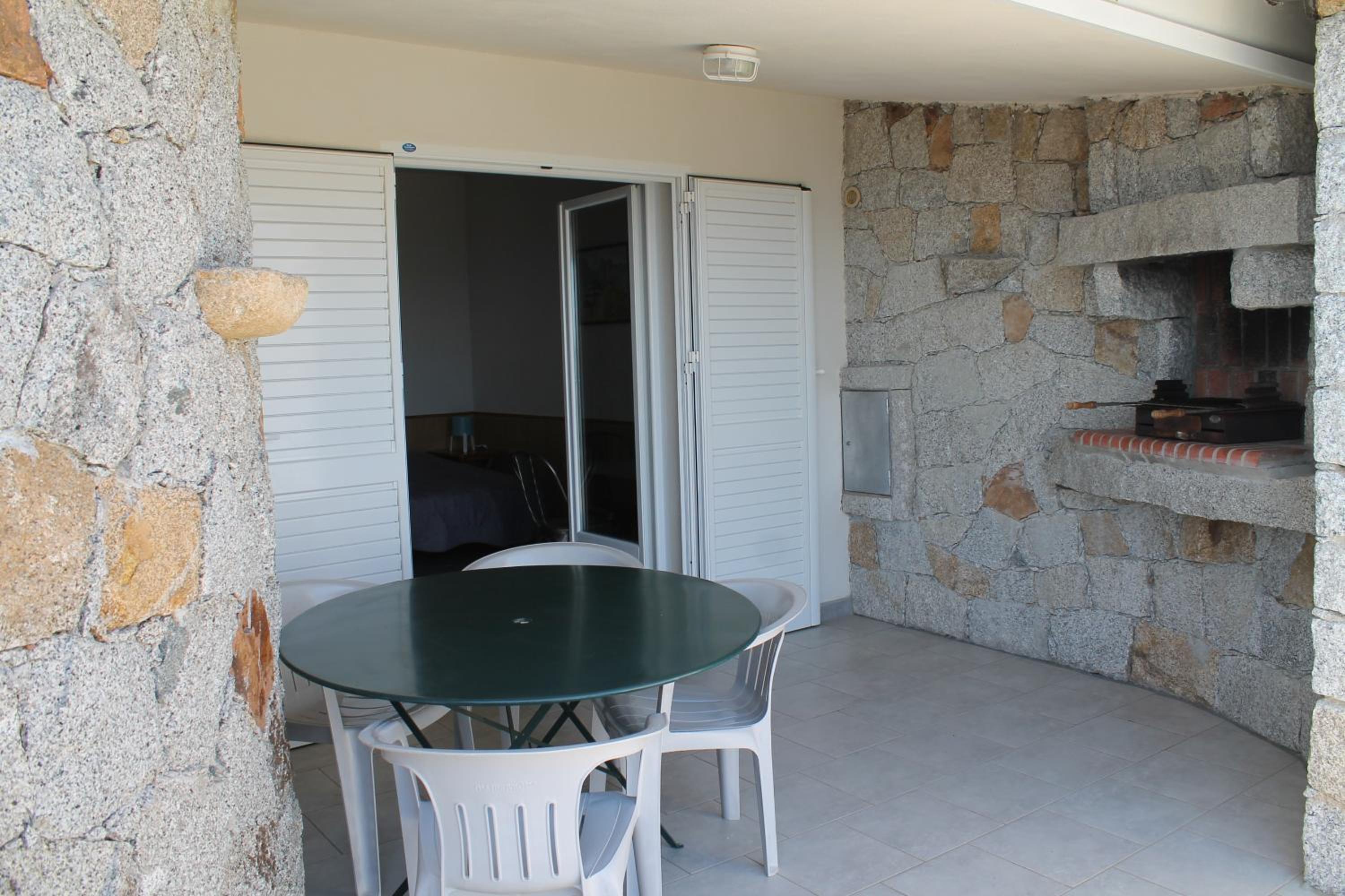 outdoor BBQ area