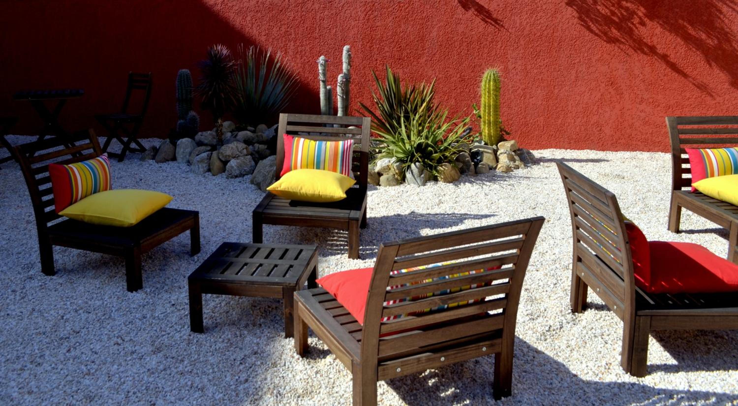 outdoor BBQ area