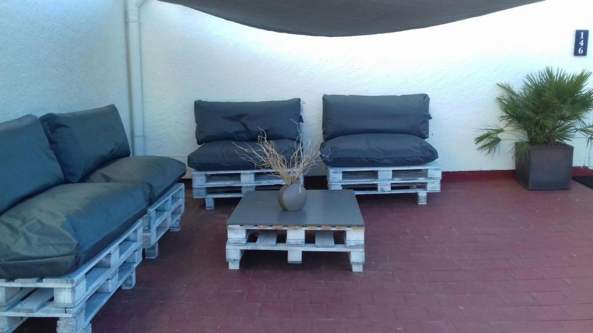 outdoor BBQ area