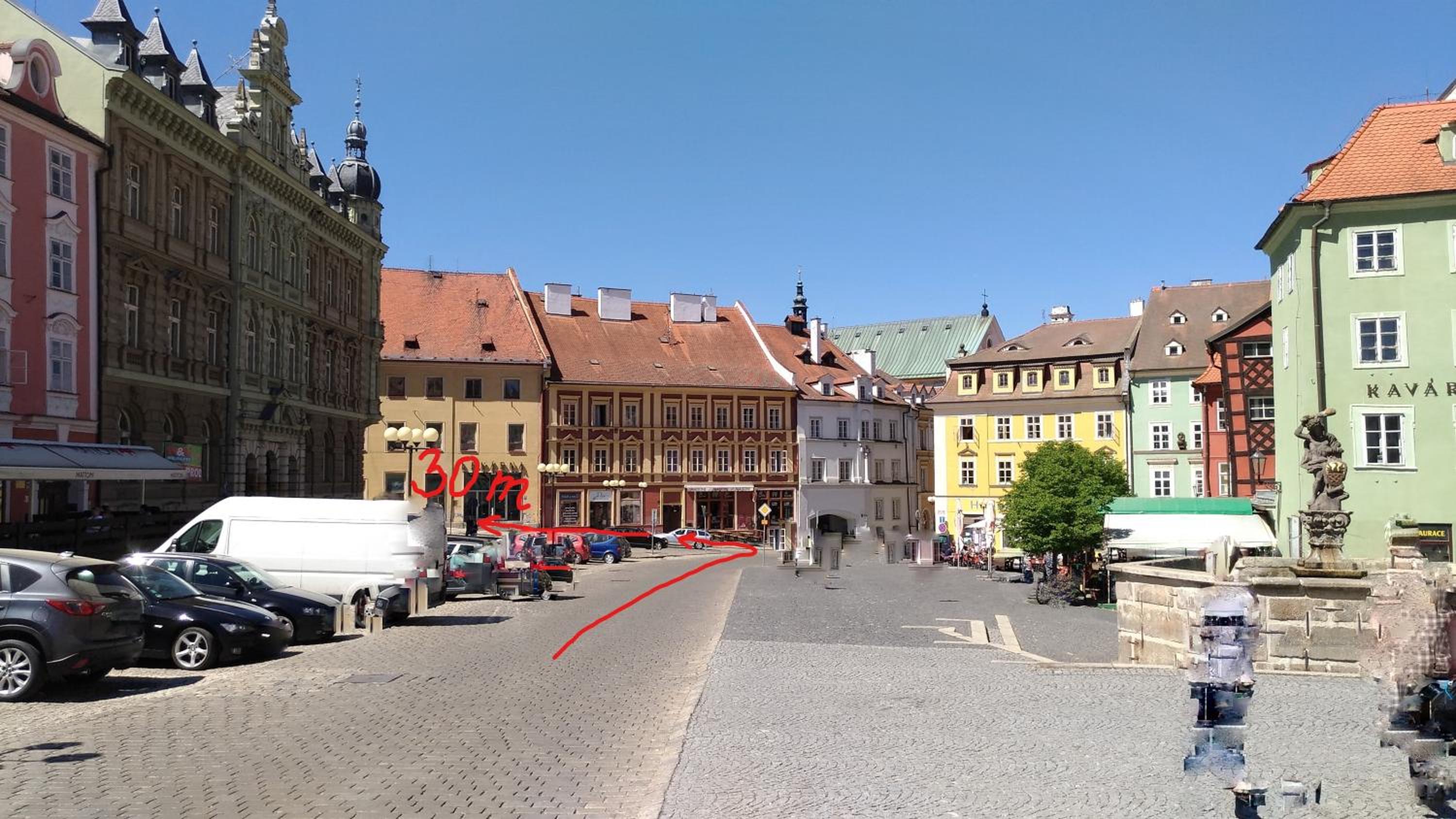 Skromný apartmán v centru Chebu