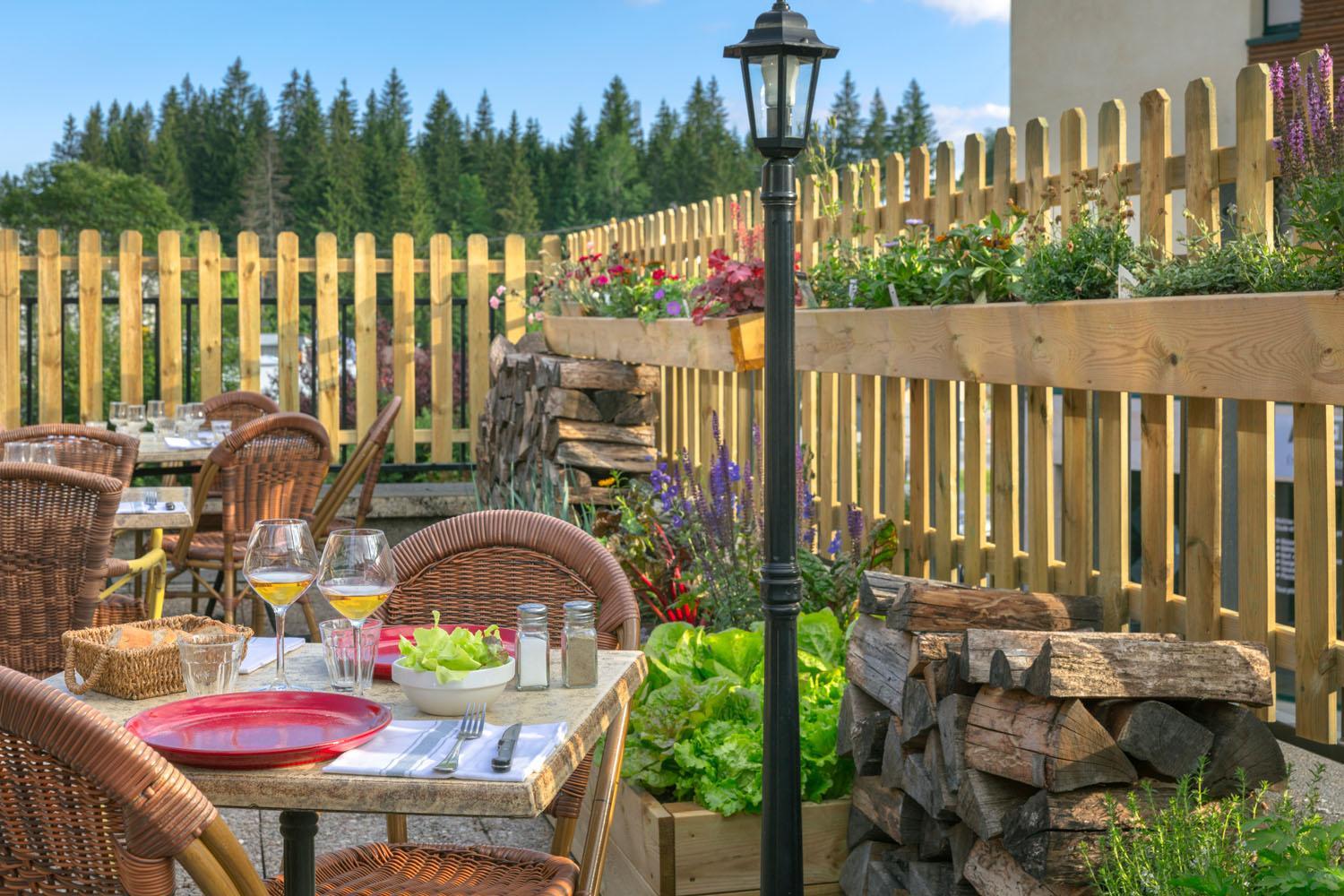 outdoor BBQ area