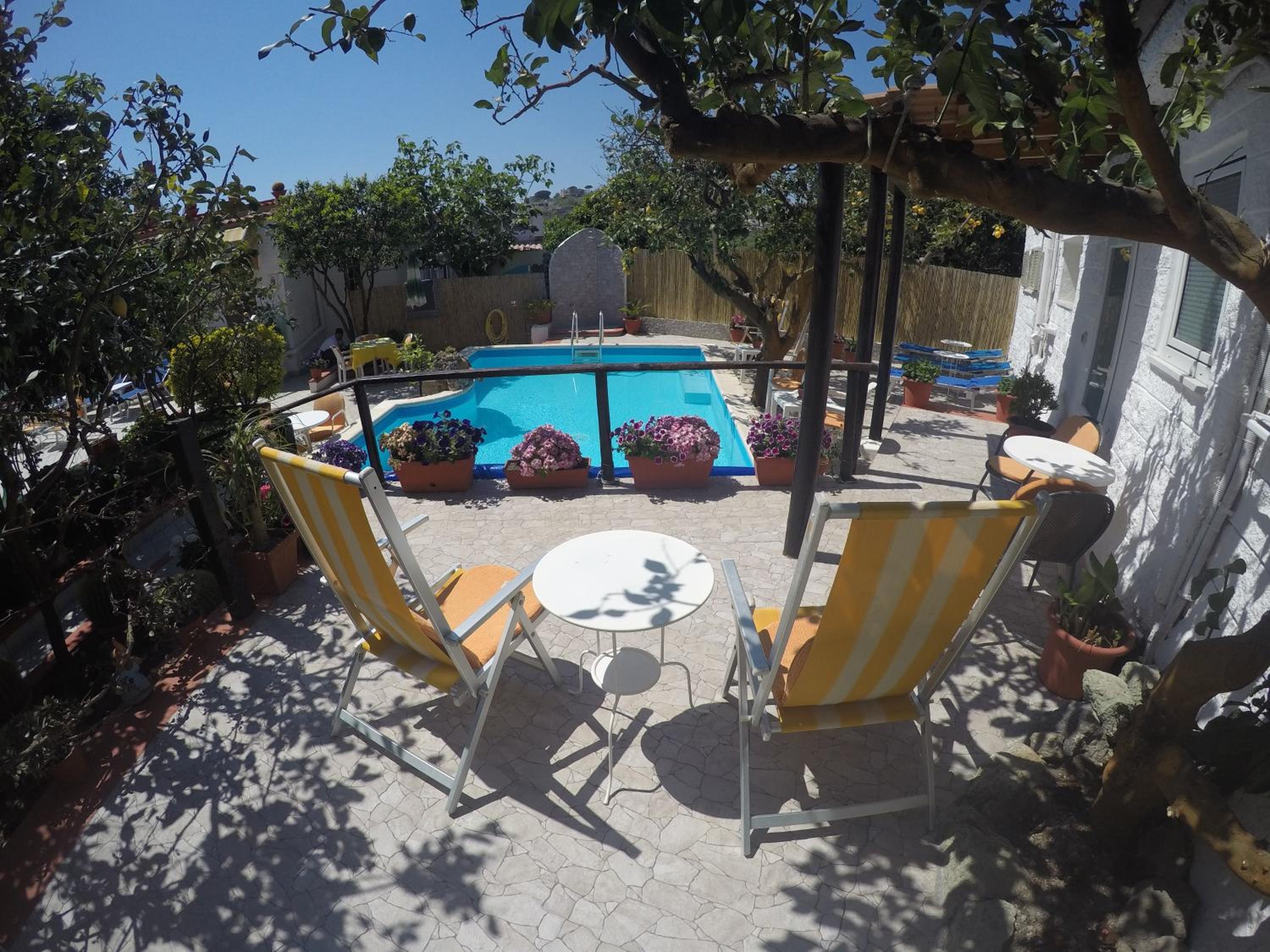 outdoor BBQ area