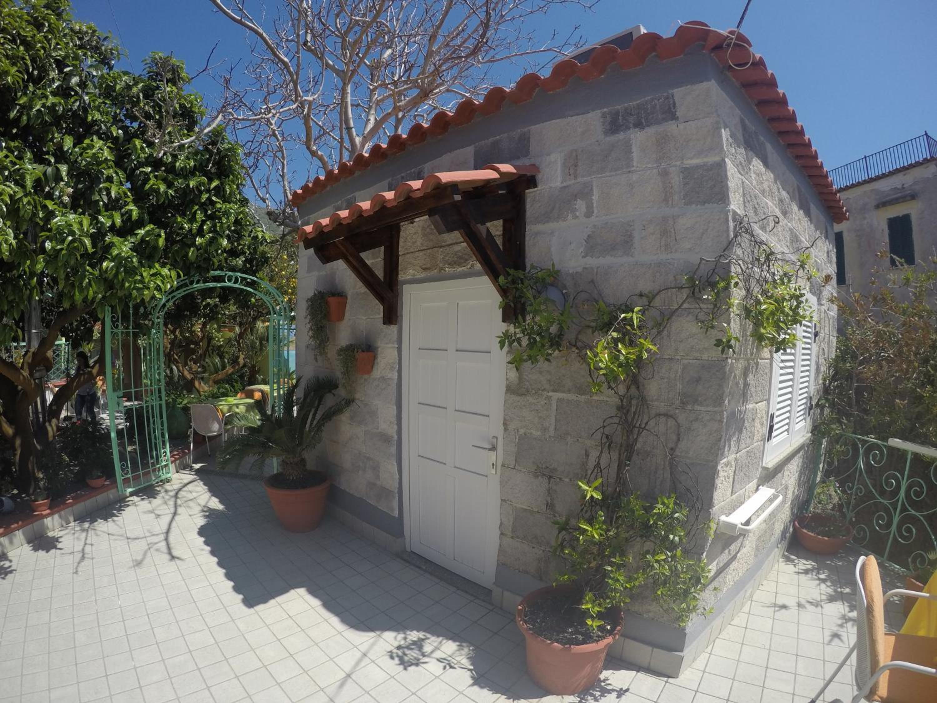 outdoor BBQ area