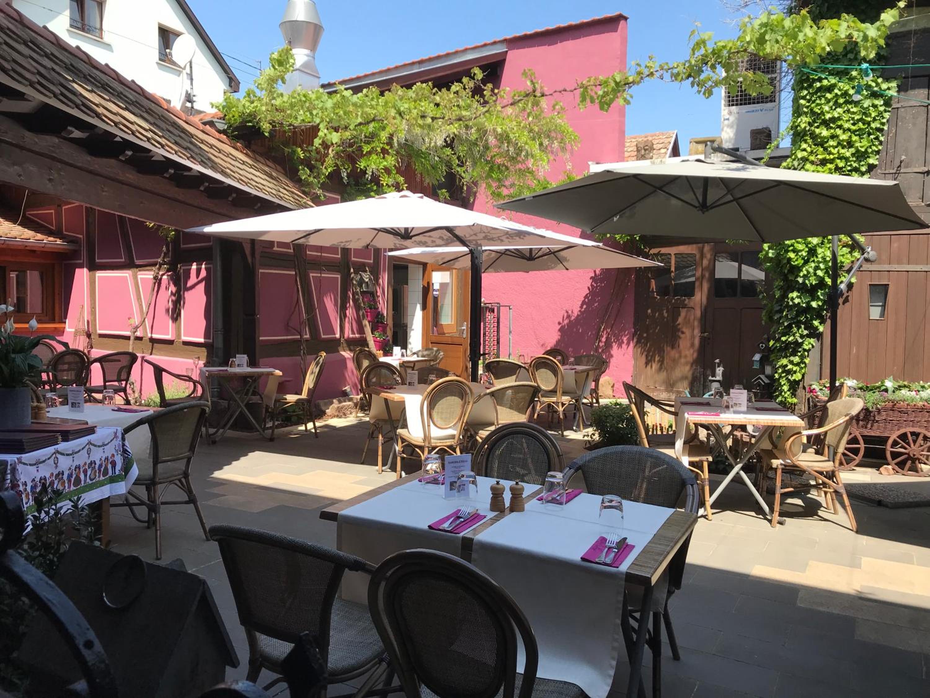 outdoor BBQ area