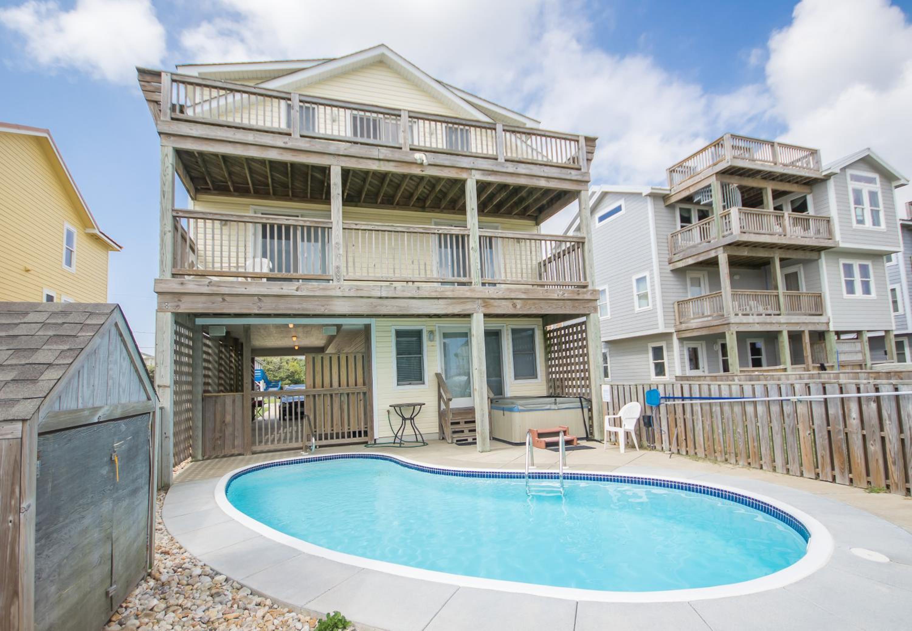 Carolina Kai II - Kitty Hawk MP 3, 228 Yards to Beach, Ocean View, Pool, Hot Tub view 2