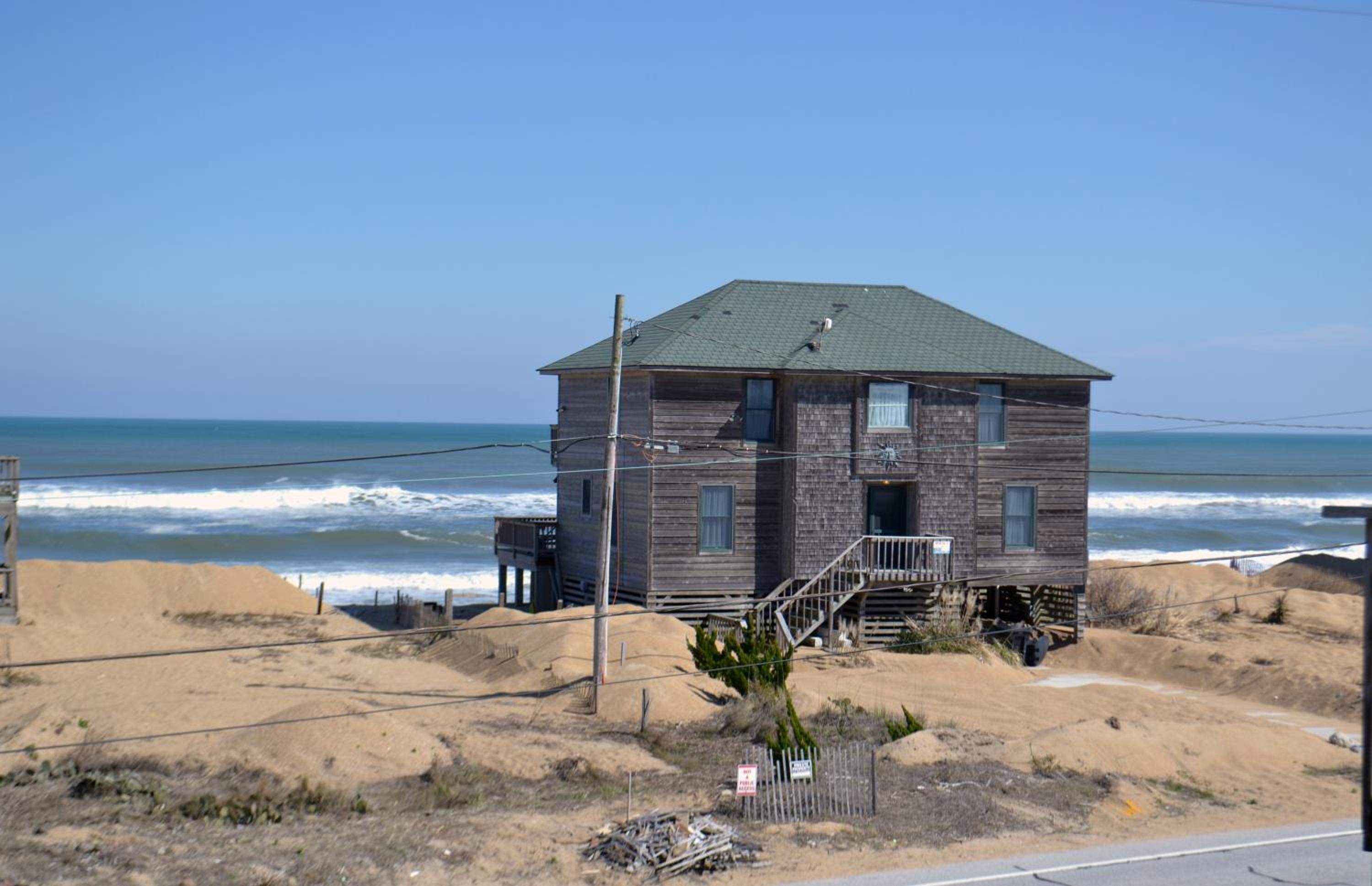 On The Beach - Kitty Hawk, MP 1, Less than 50 Yards to Beach, Ocean View, Pool, Hot Tub, Pets OK view 2