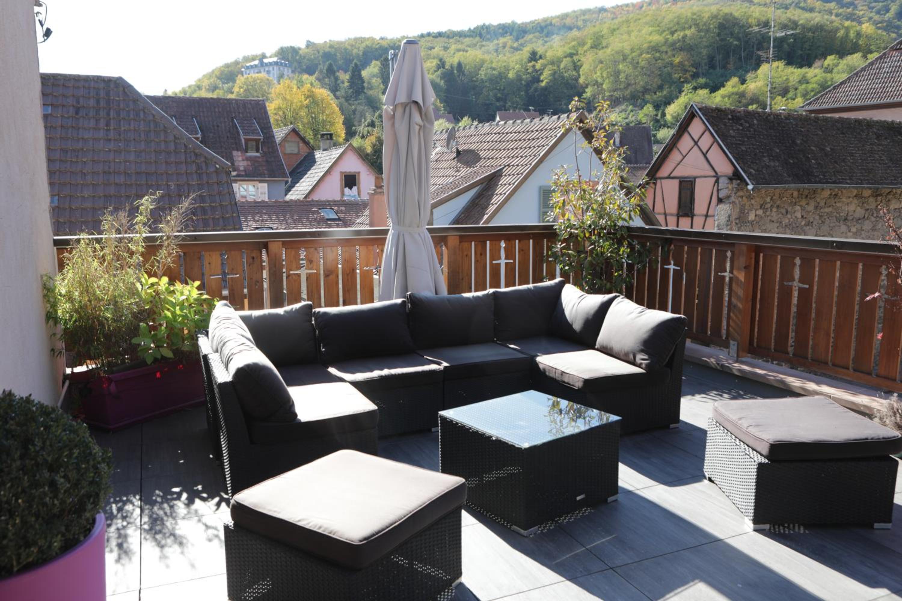 outdoor BBQ area