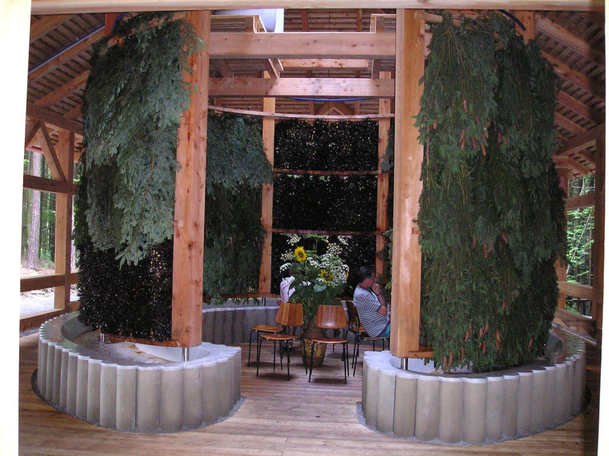 outdoor BBQ area