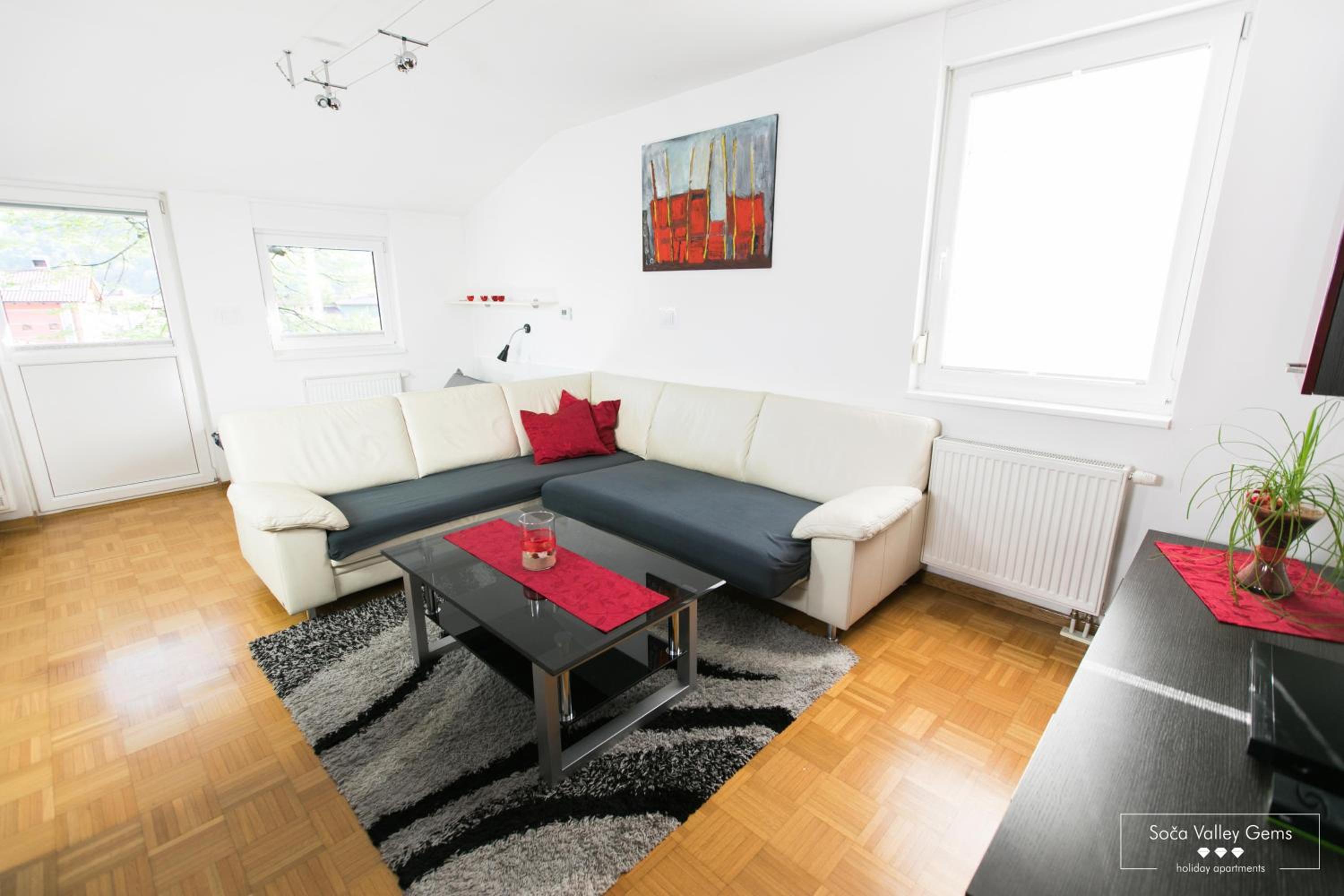 RUBY Apartment Kobarid Private Sauna Retreat view 4