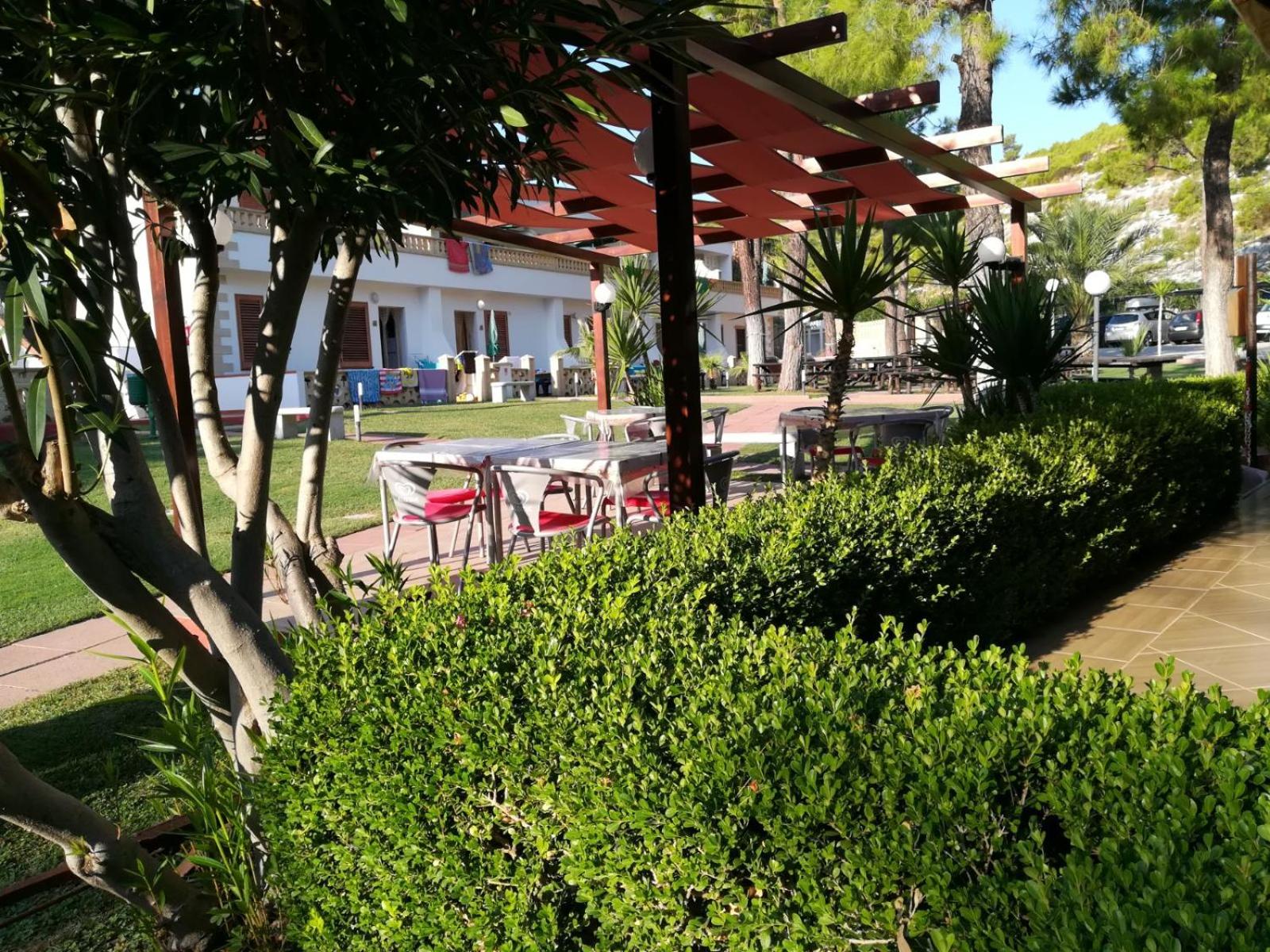 outdoor BBQ area