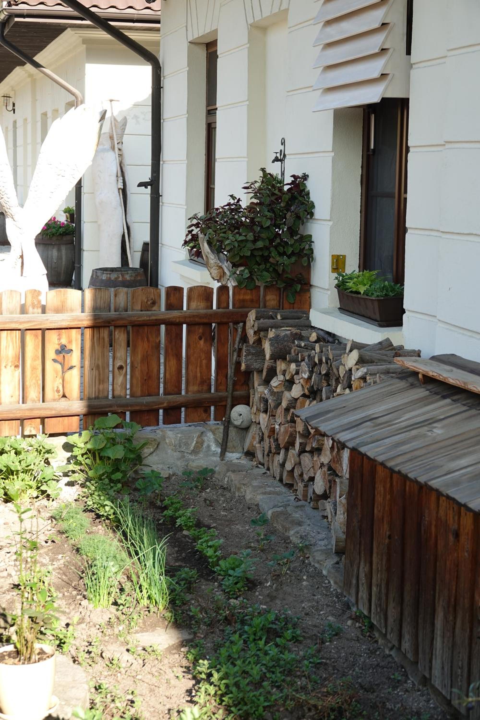 outdoor BBQ area