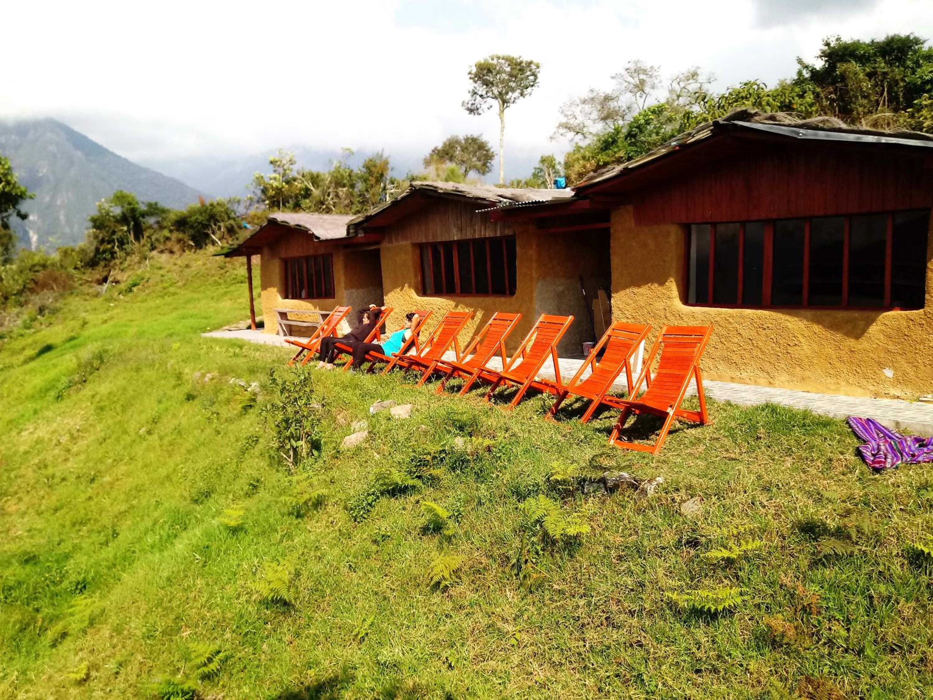 Llactapata Lodge overlooking Machu Picchu - camping - restaurant
