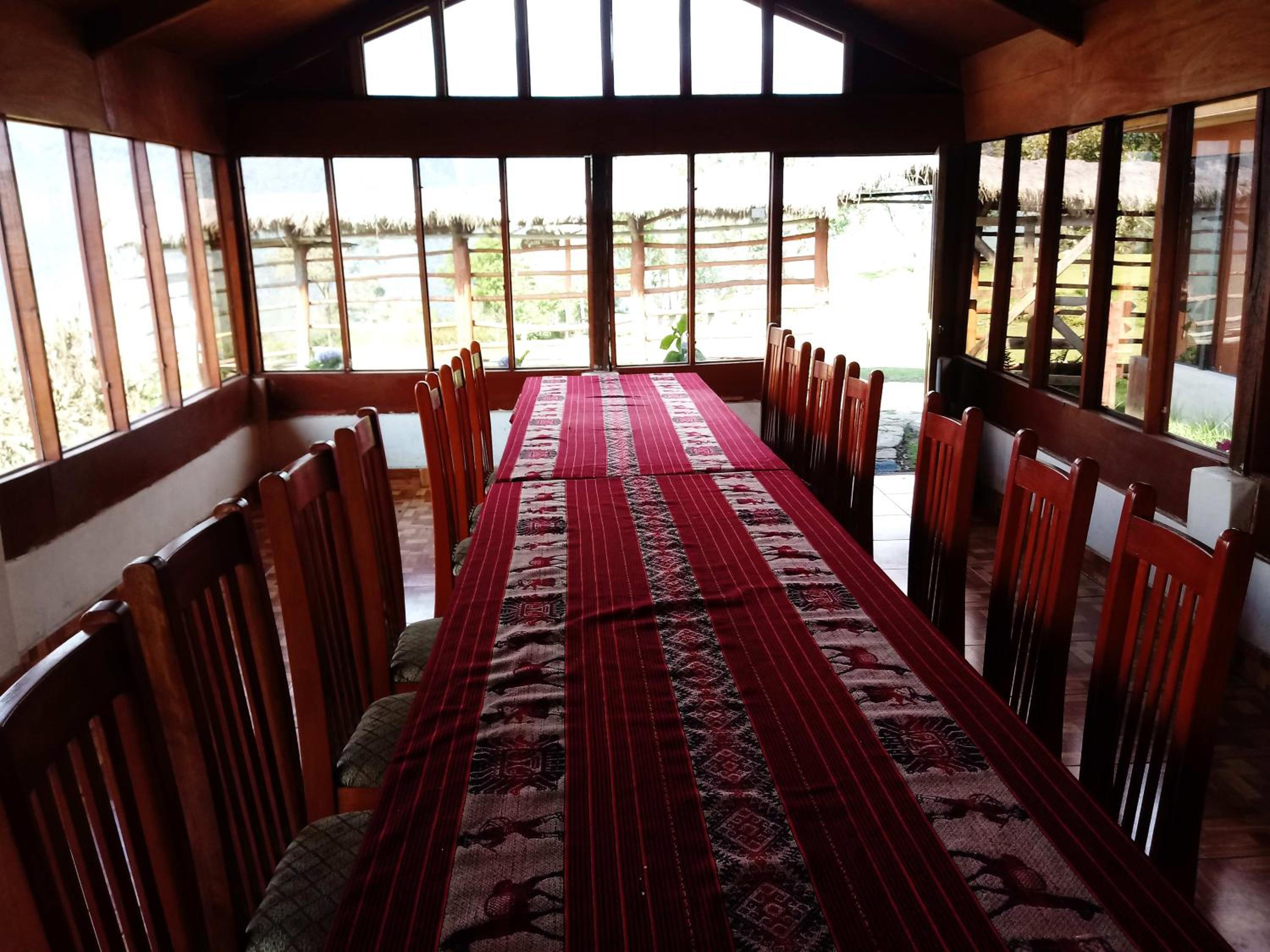Llactapata Lodge overlooking Machu Picchu - camping - restaurant