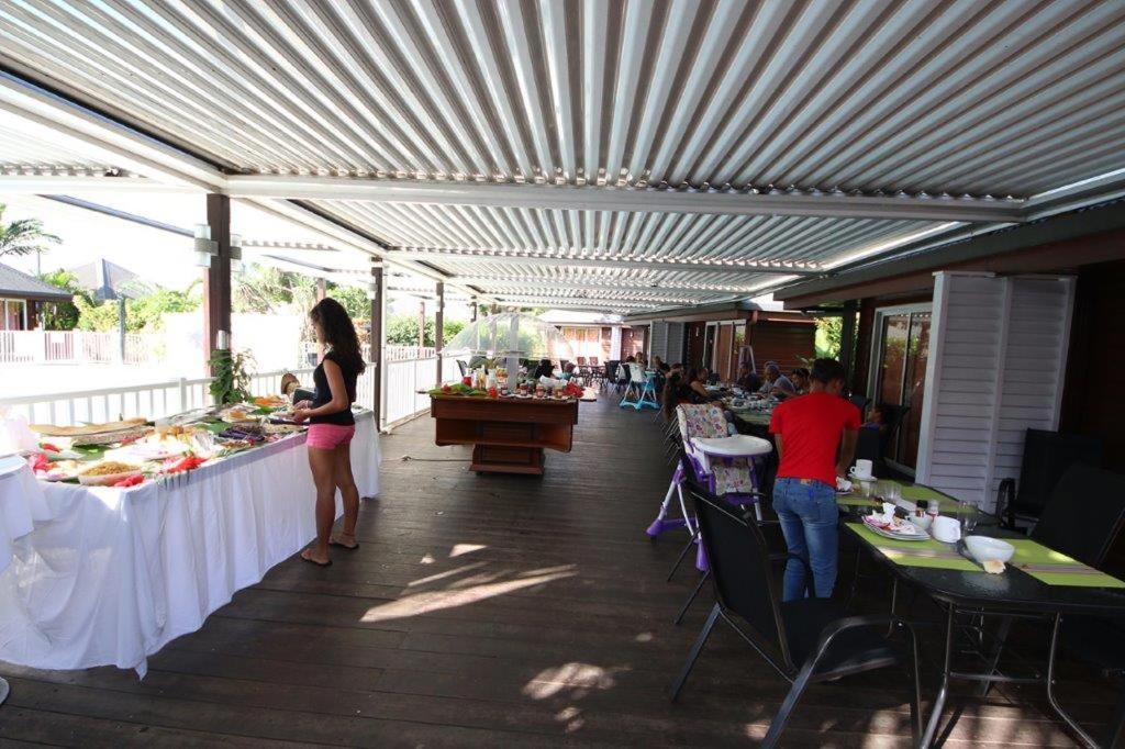 outdoor BBQ area
