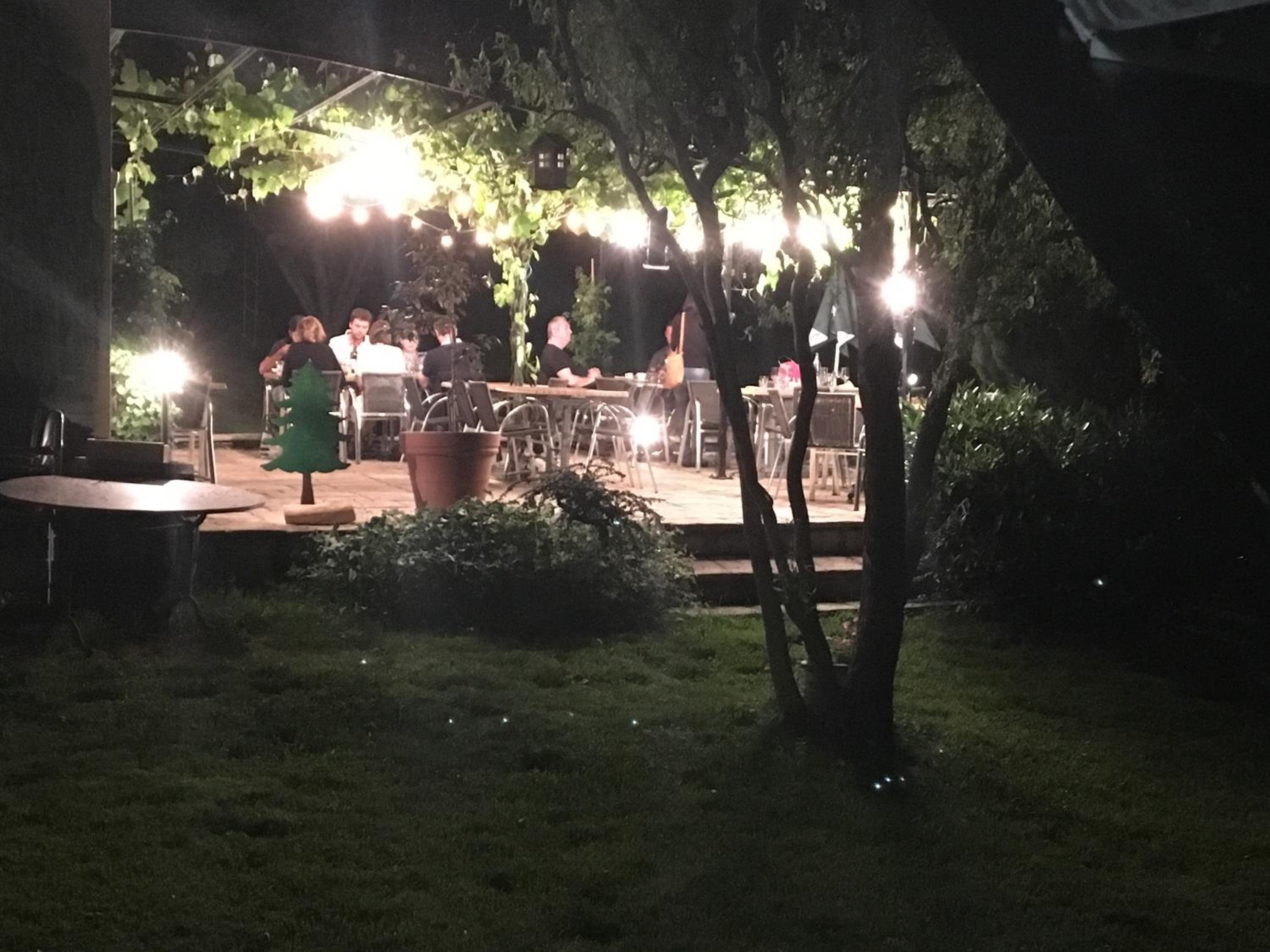 outdoor BBQ area