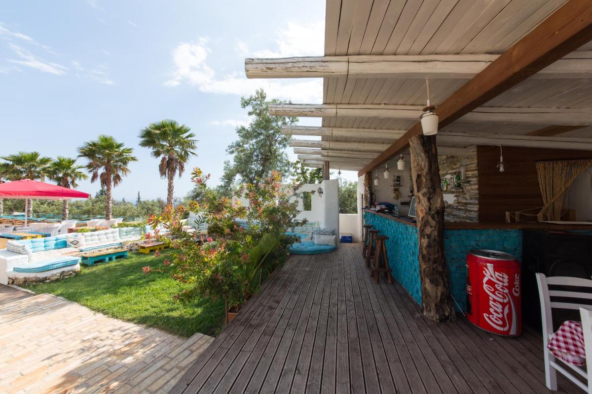 outdoor BBQ area